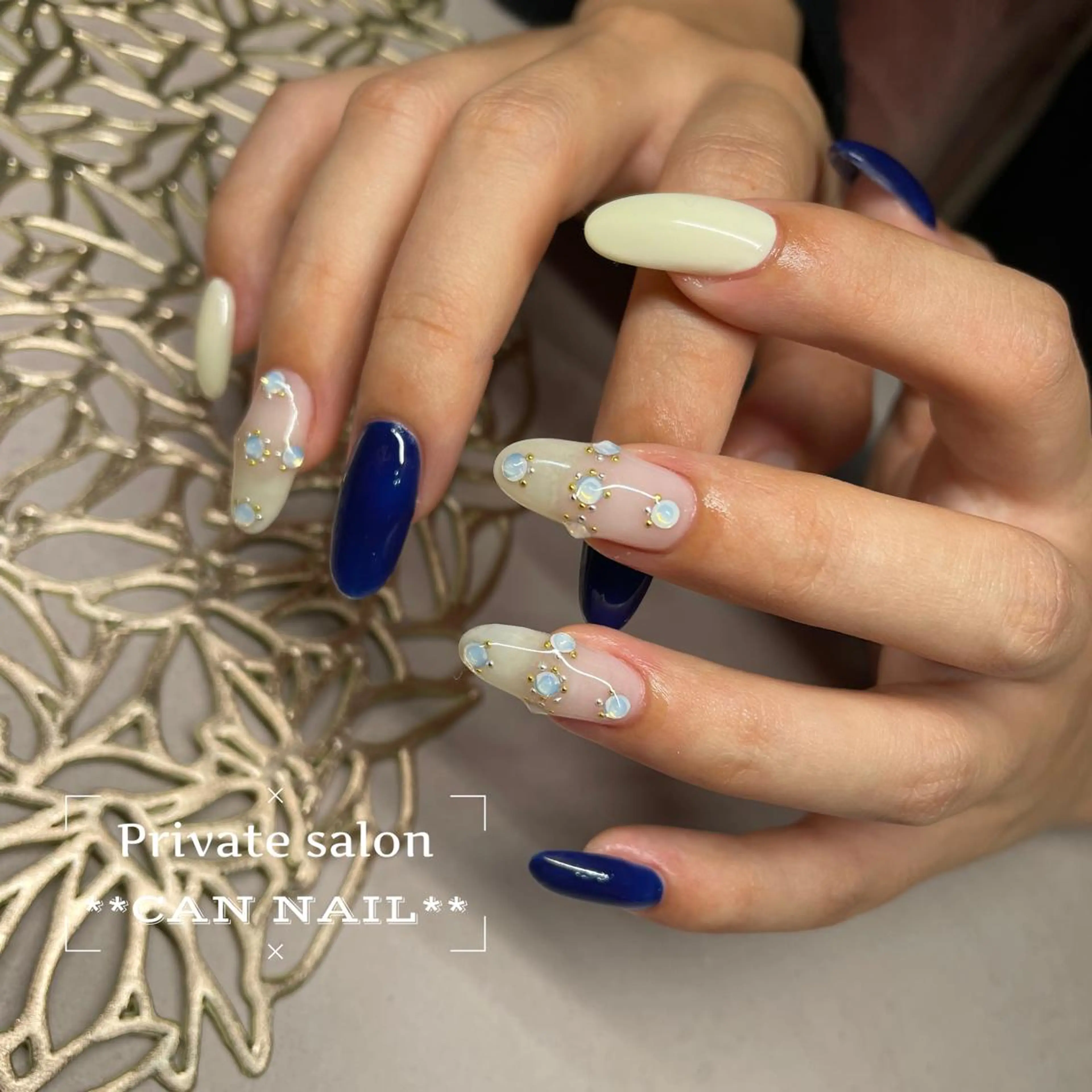 セミロング ネイル nail salon F cmのネイルデザイン