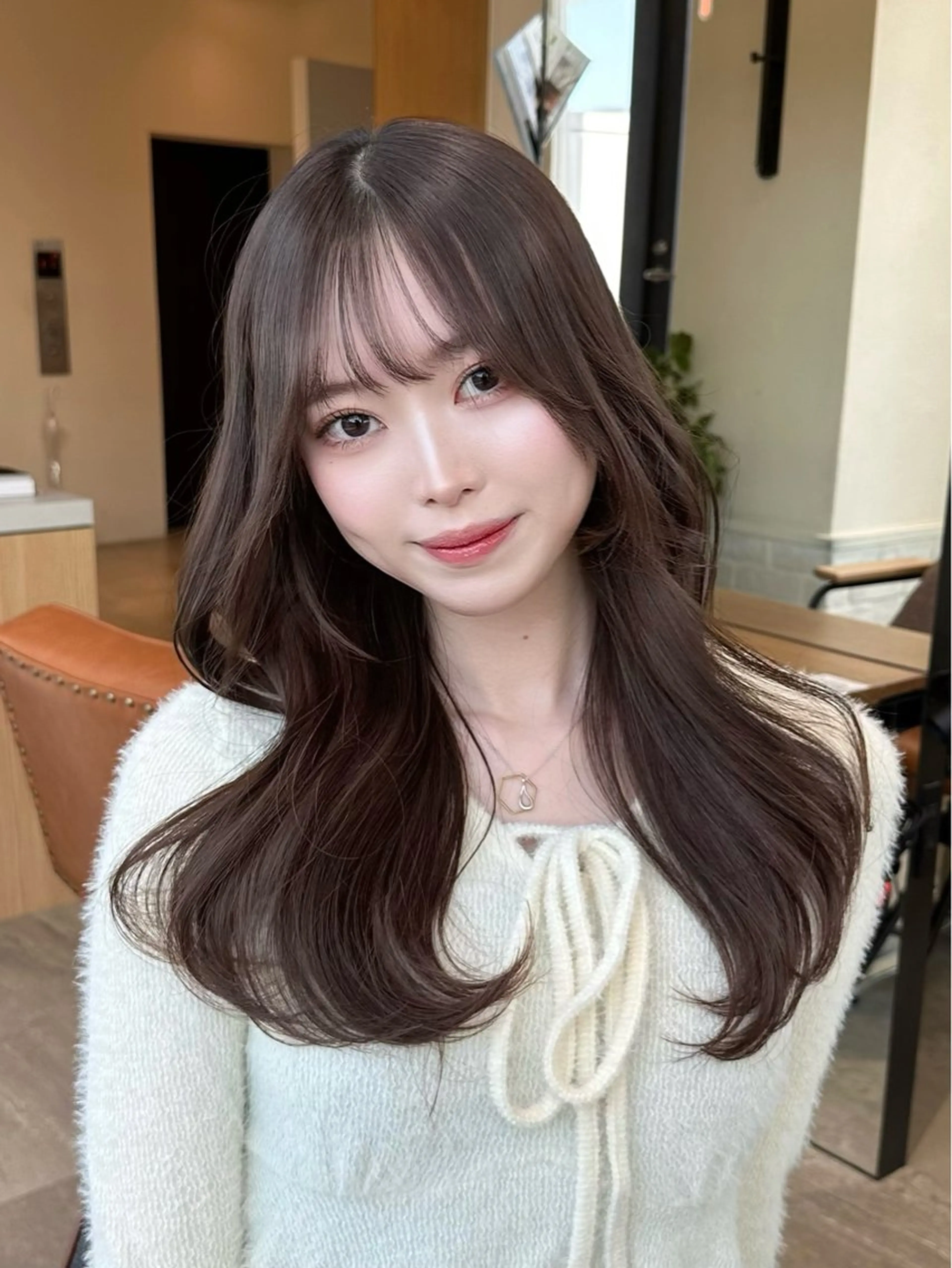 セミロング カラー ヘアアレンジ 韓国/髪質改善 カラー✨/りょうがのヘアスタイル