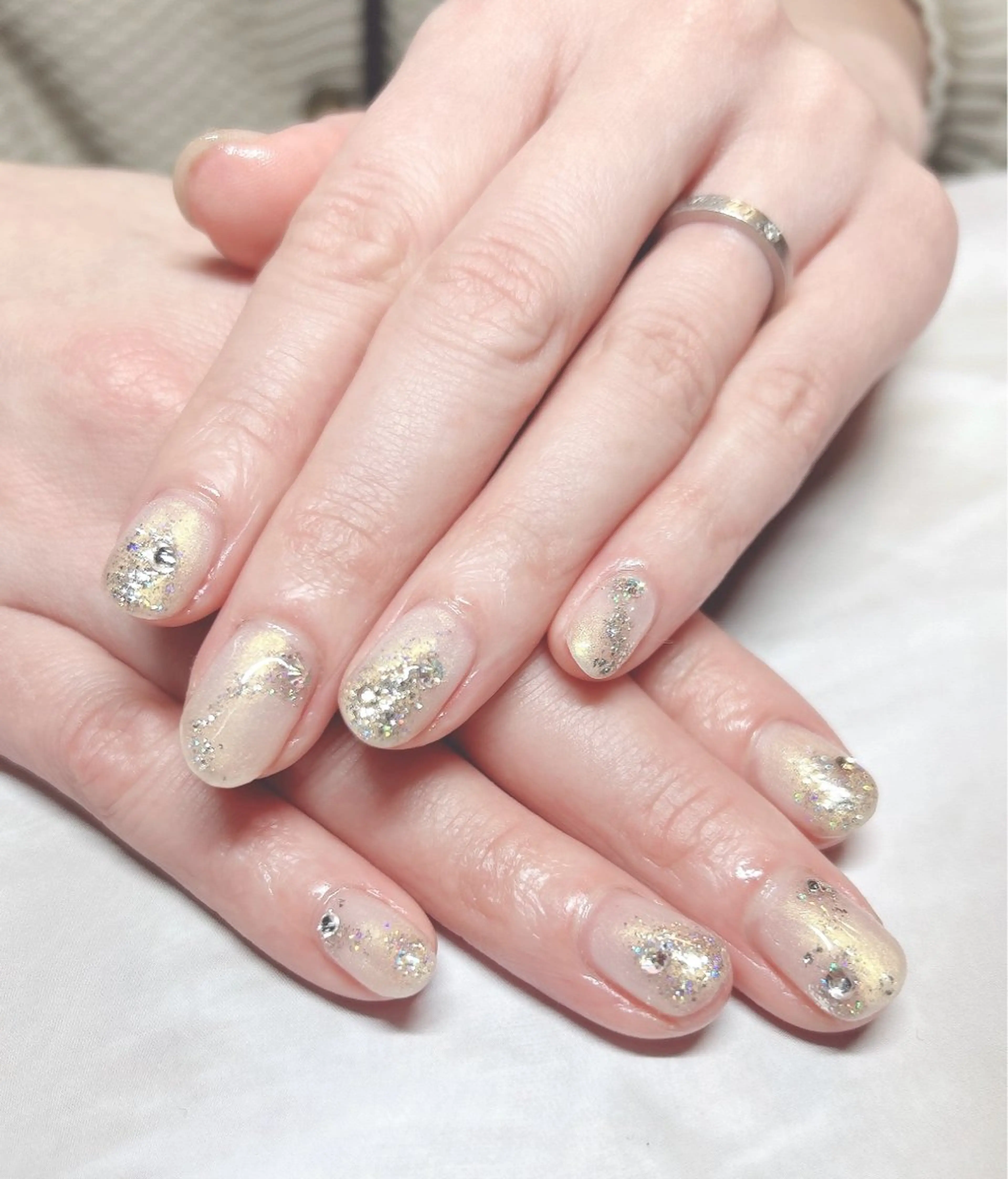 ネイル フラッシュネイル キラキラネイル ラメ(グリッター) takamin._.nail所属・t. takamiのネイルデザイン
