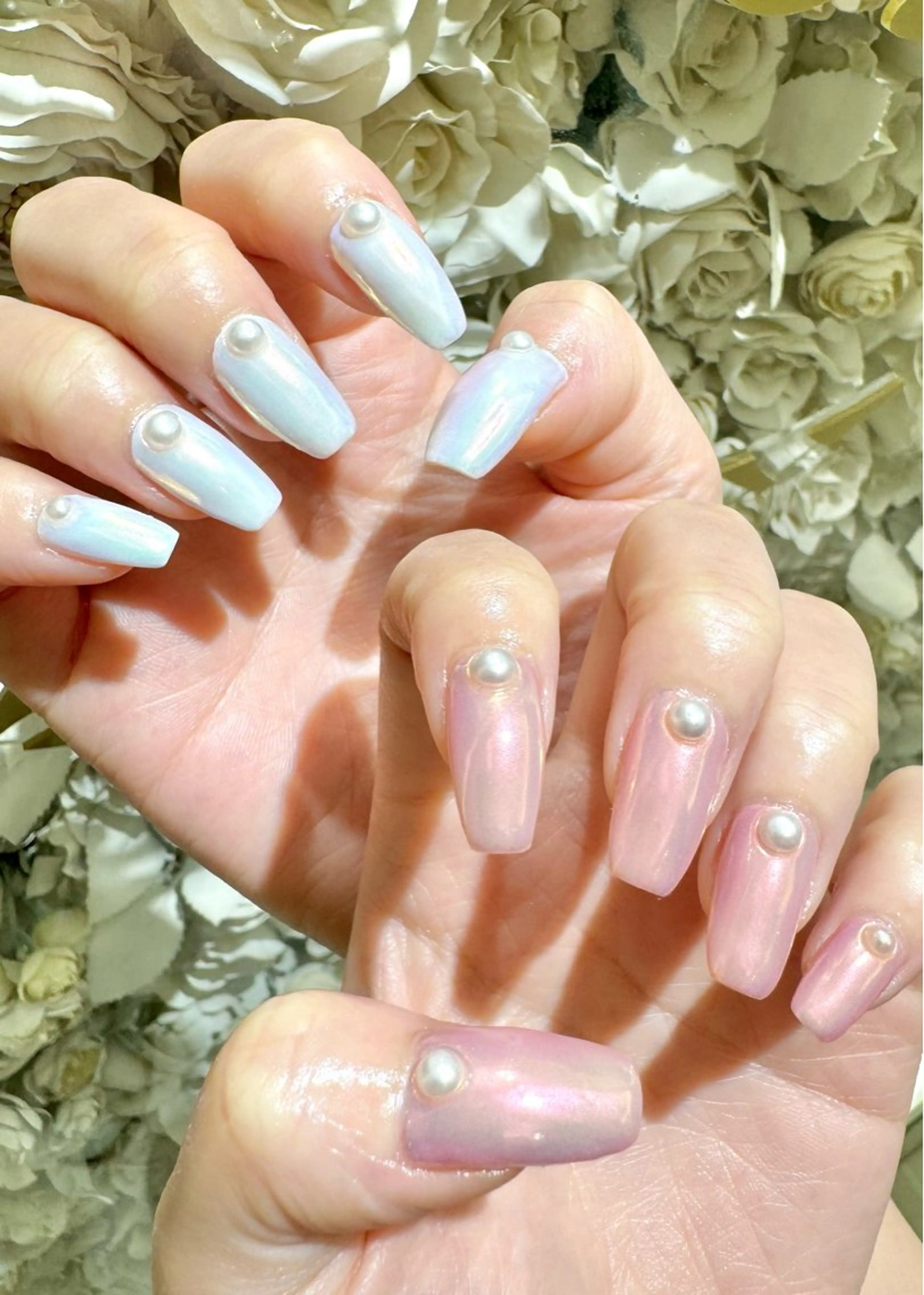 ネイル ミラーネイル ハンドネイル La Luna アヤカのネイルデザイン