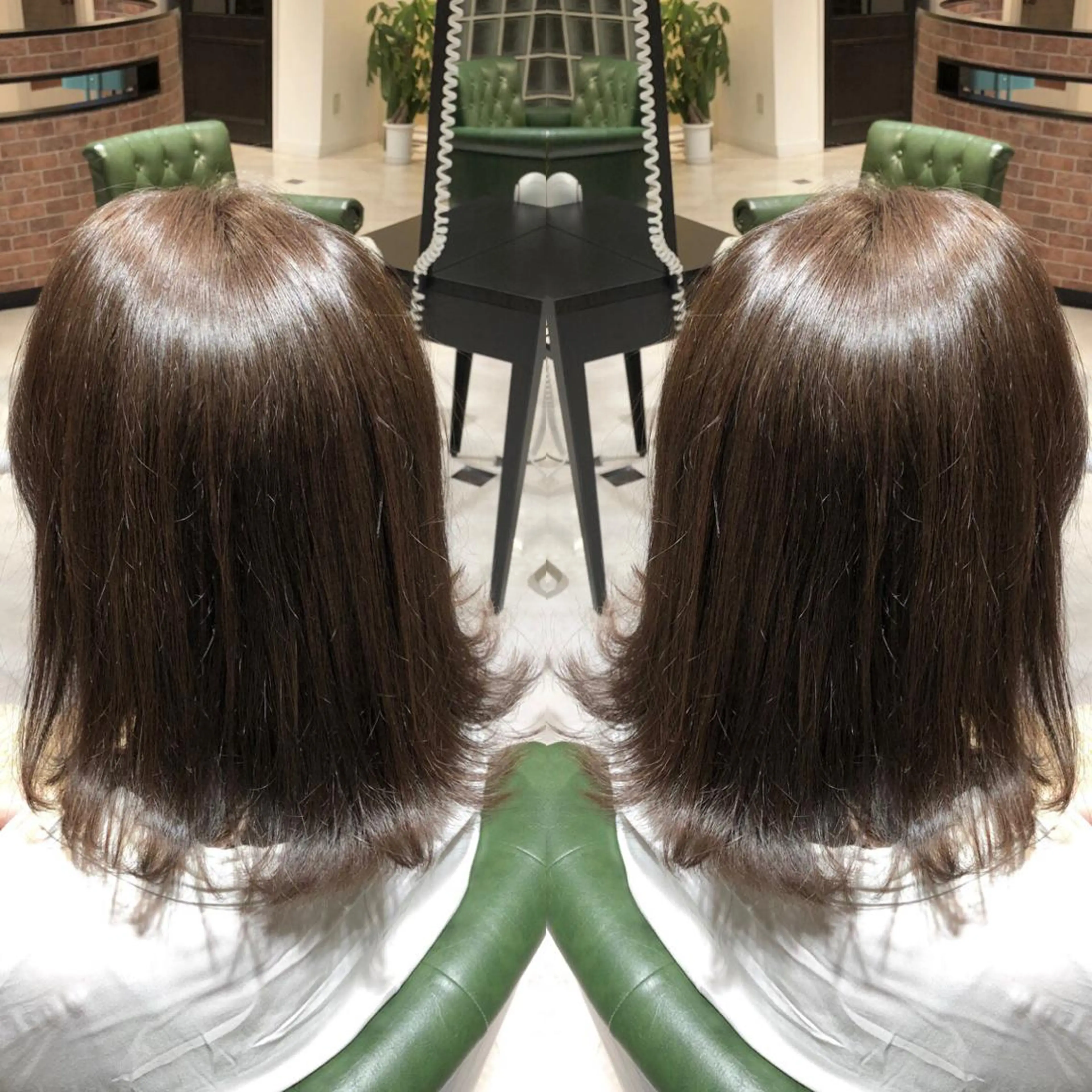 ミディアム カラー パーマ ヘアアレンジ tocca所属・毎月通える価格♪ 杉本真基のヘアスタイル