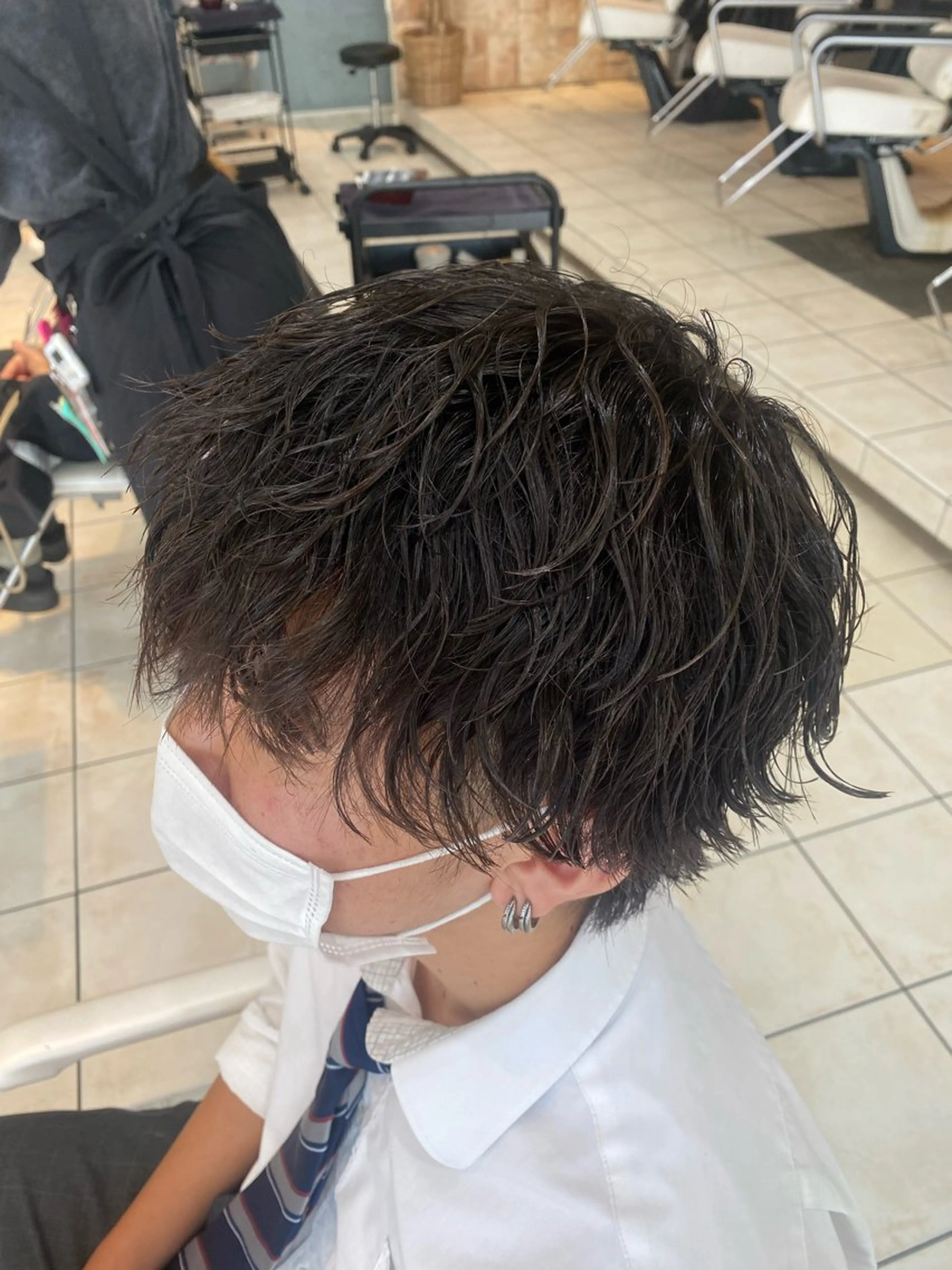 パーマ メンズ カット パーマ メンズスタイル特化 ♠️しおり♠️のヘアスタイル