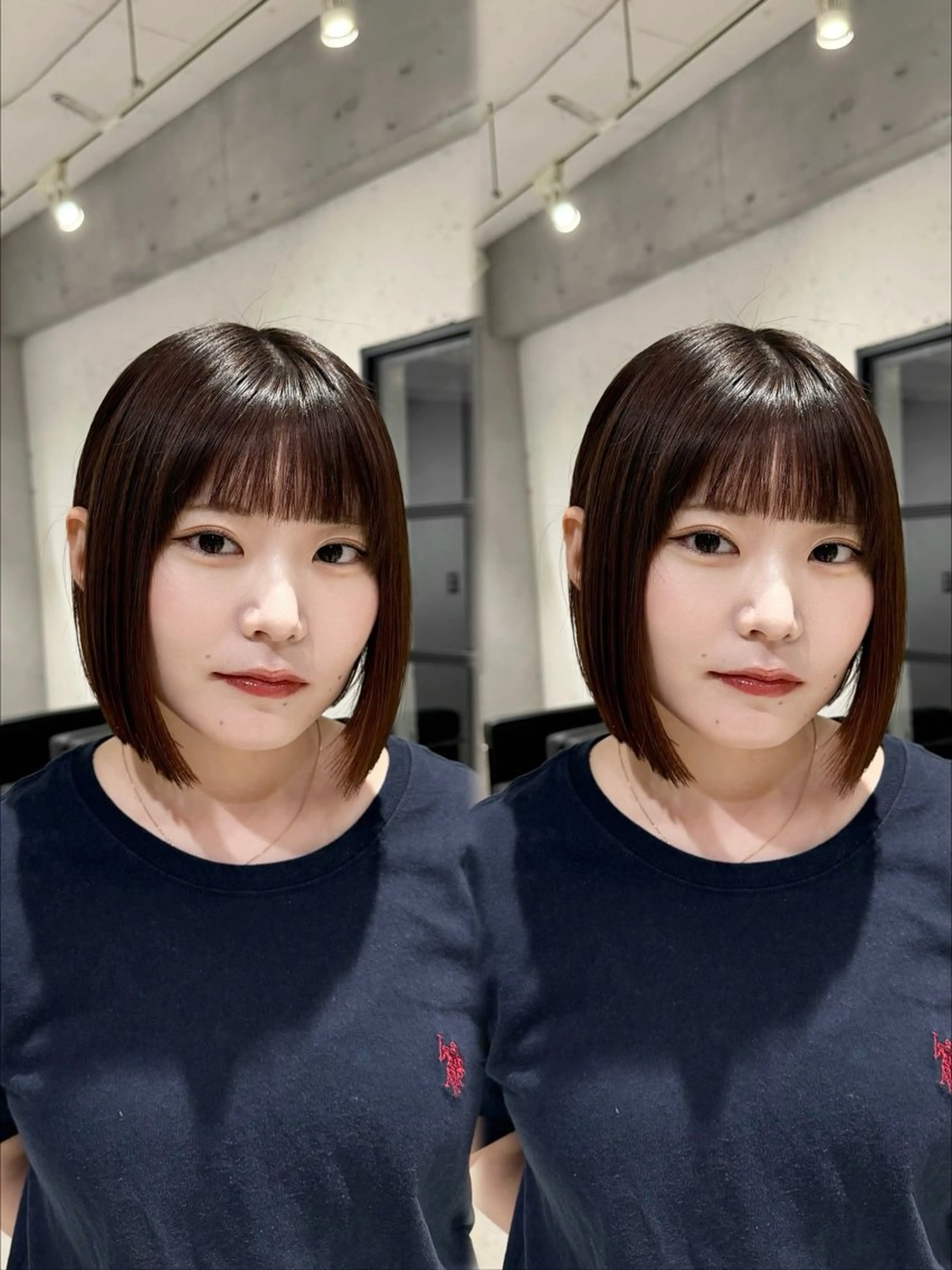 ショート あんな🦋レイヤー カット/透明感カラーのヘアスタイル