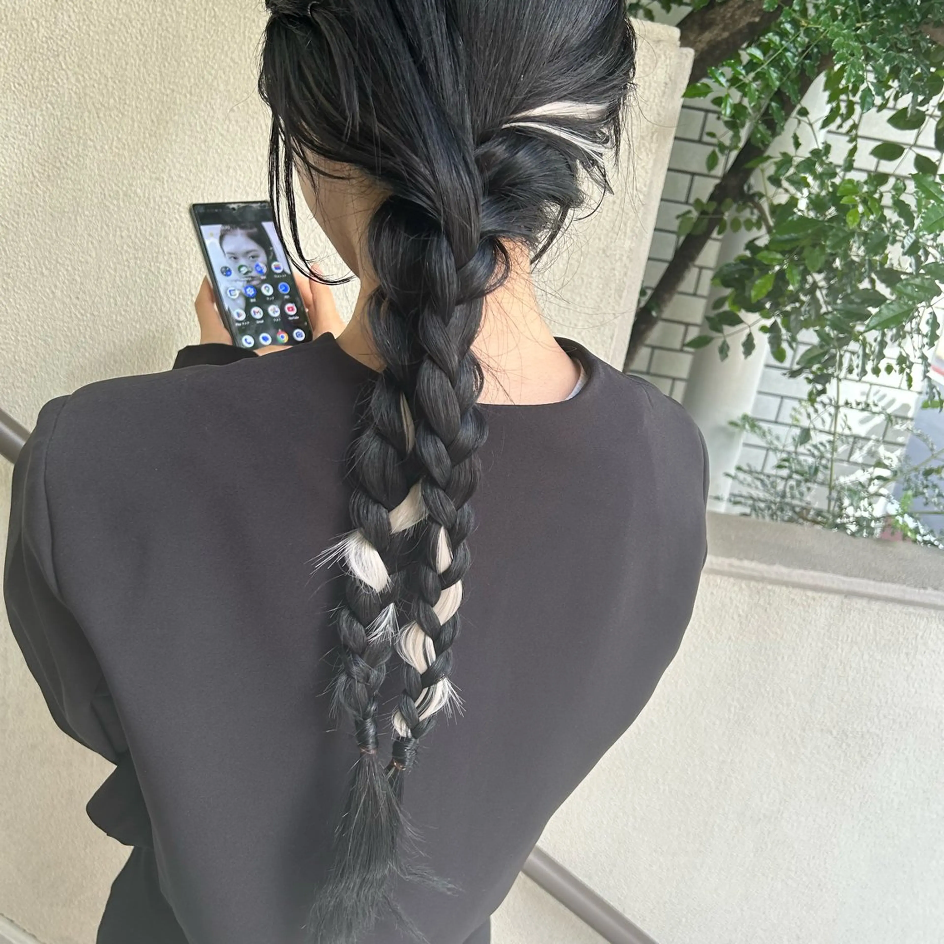 ロング ヘアアレンジ エクステ 学生 韓国風ヘア ヘアセット 飯塚 沙衣のヘアスタイル