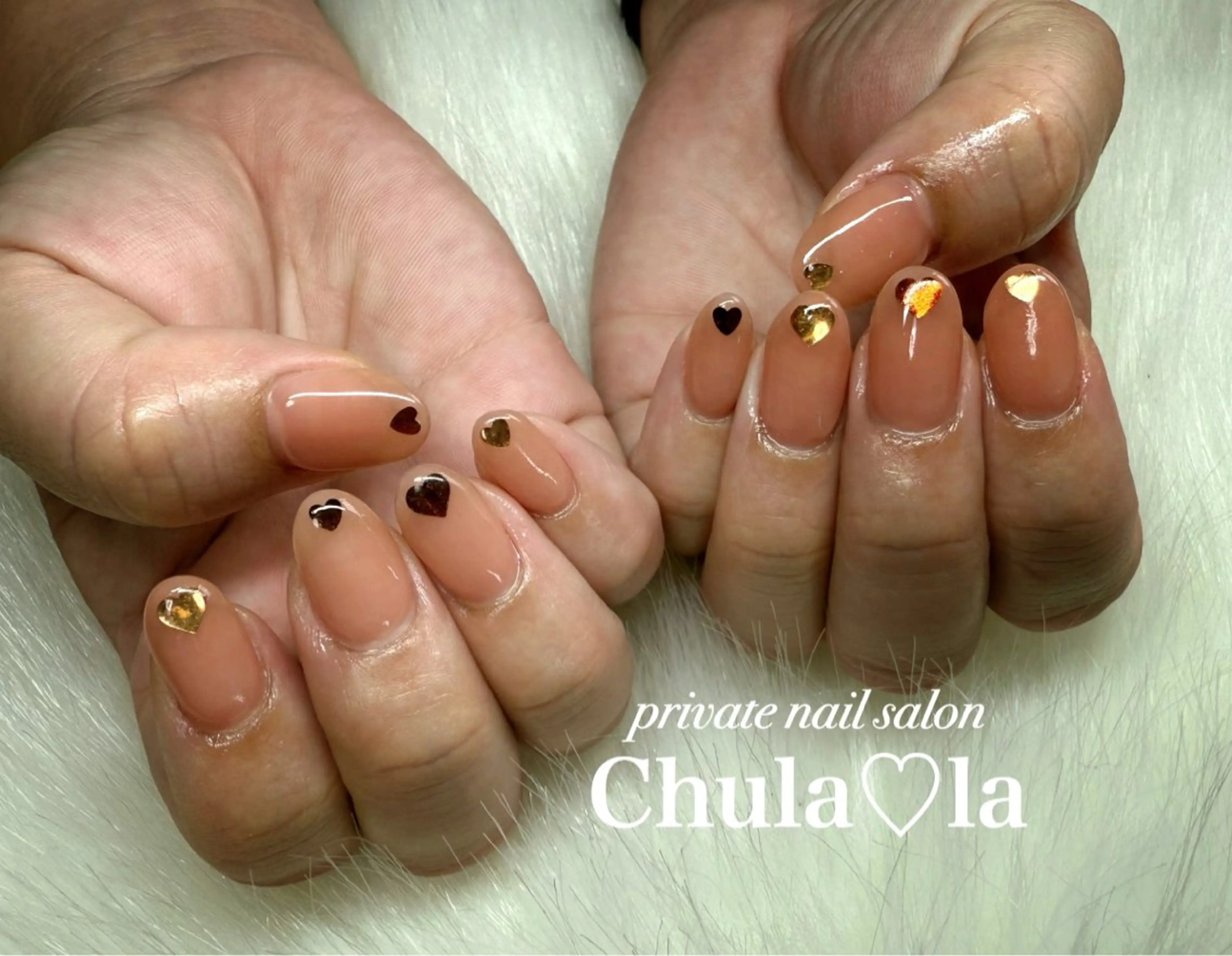 ネイル ハート ハンドネイル Chula♡la 豊見城市高安のネイルデザイン