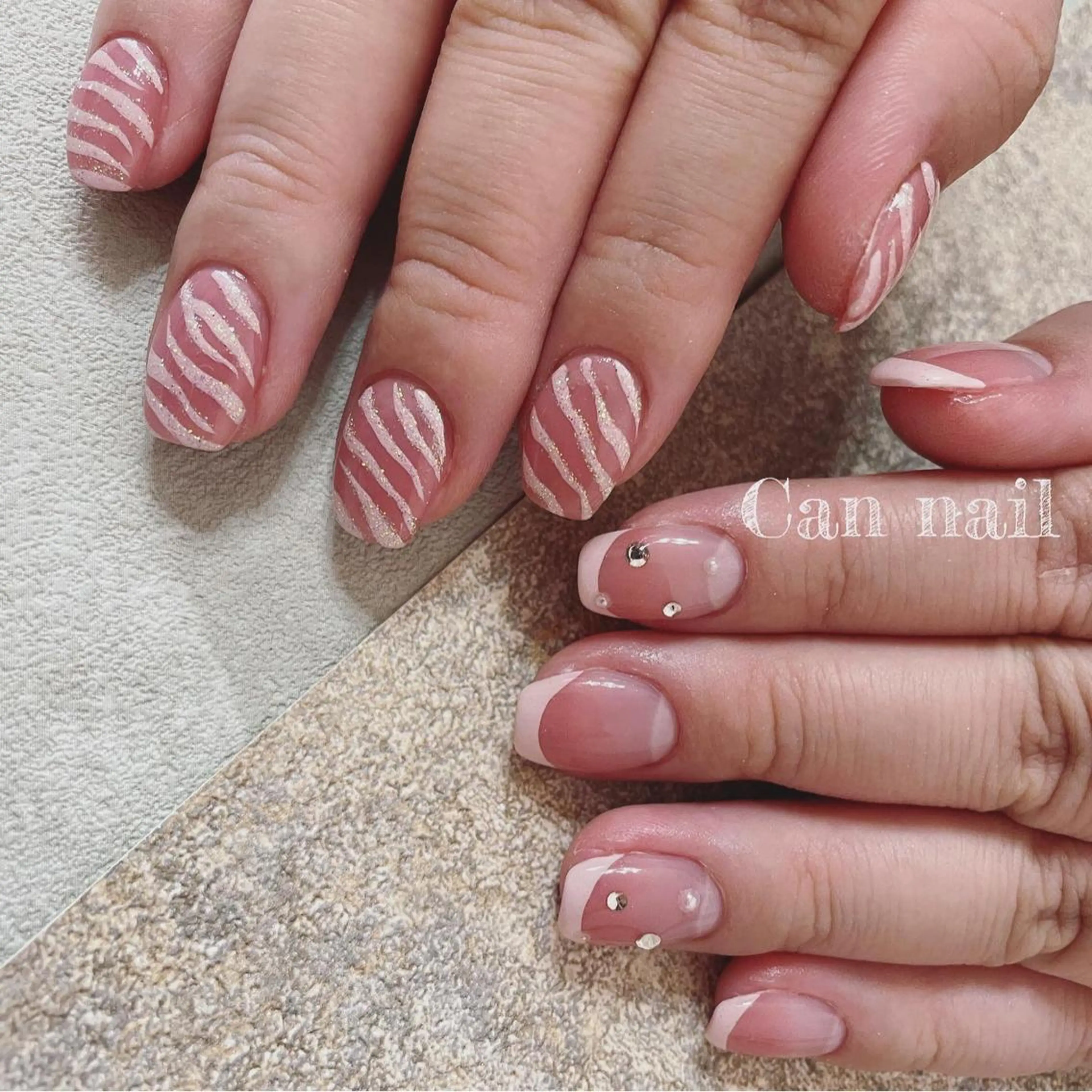 ミディアム ネイル ハンドネイル Parfum パルファンのネイルデザイン