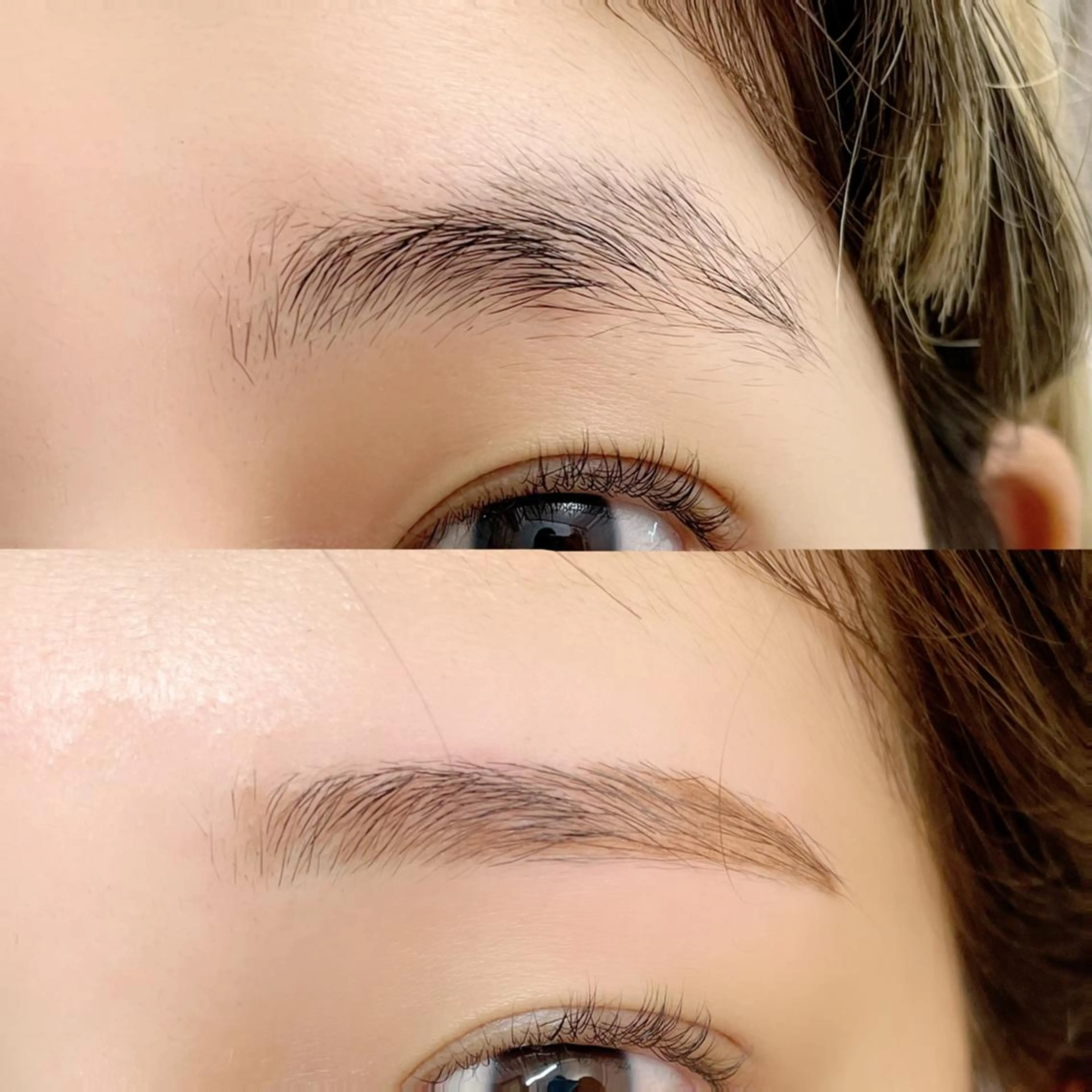 アイブロウ ワックス脱毛 眉カット & by produceのマツエク・マツパデザイン