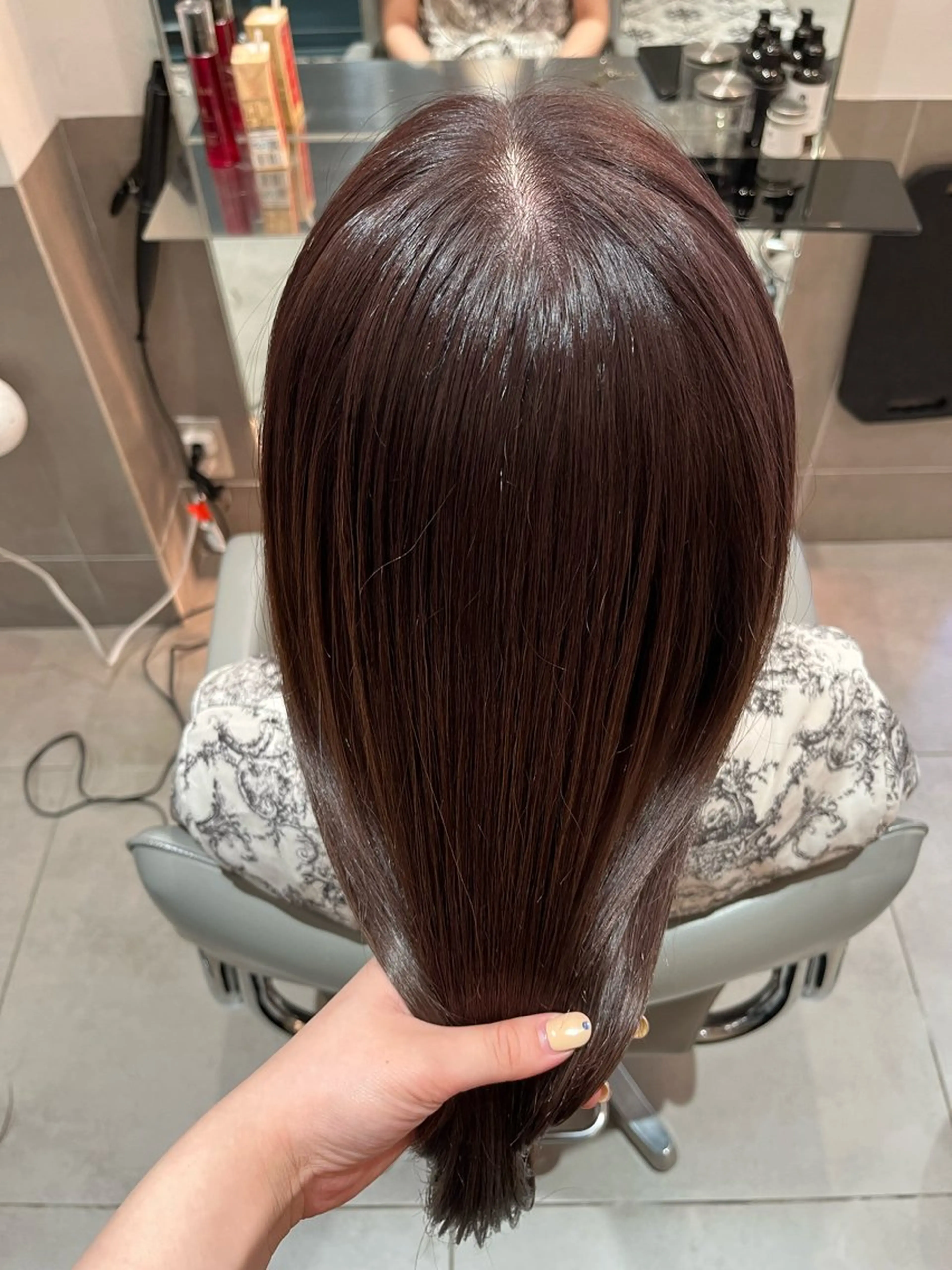 セミロング カラー ヘアカラー ヘッドスパ 🍊暖色カラー🍊 sakuraのヘアスタイル