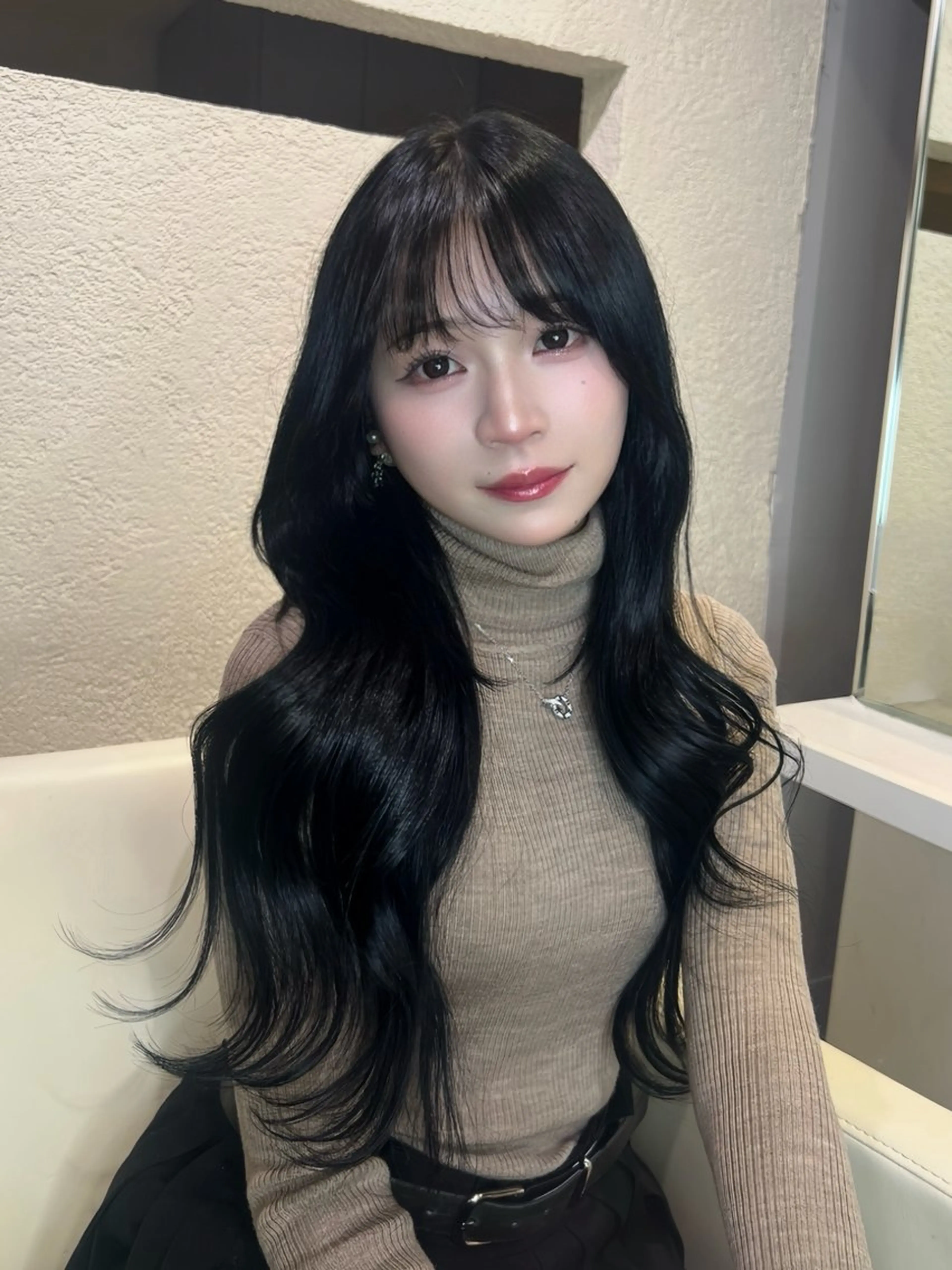 ロング カラー カット トリートメント Euphoria新宿店所属・新宿/透明感カラー/ 縮毛矯正/SHOKIのヘアスタイル