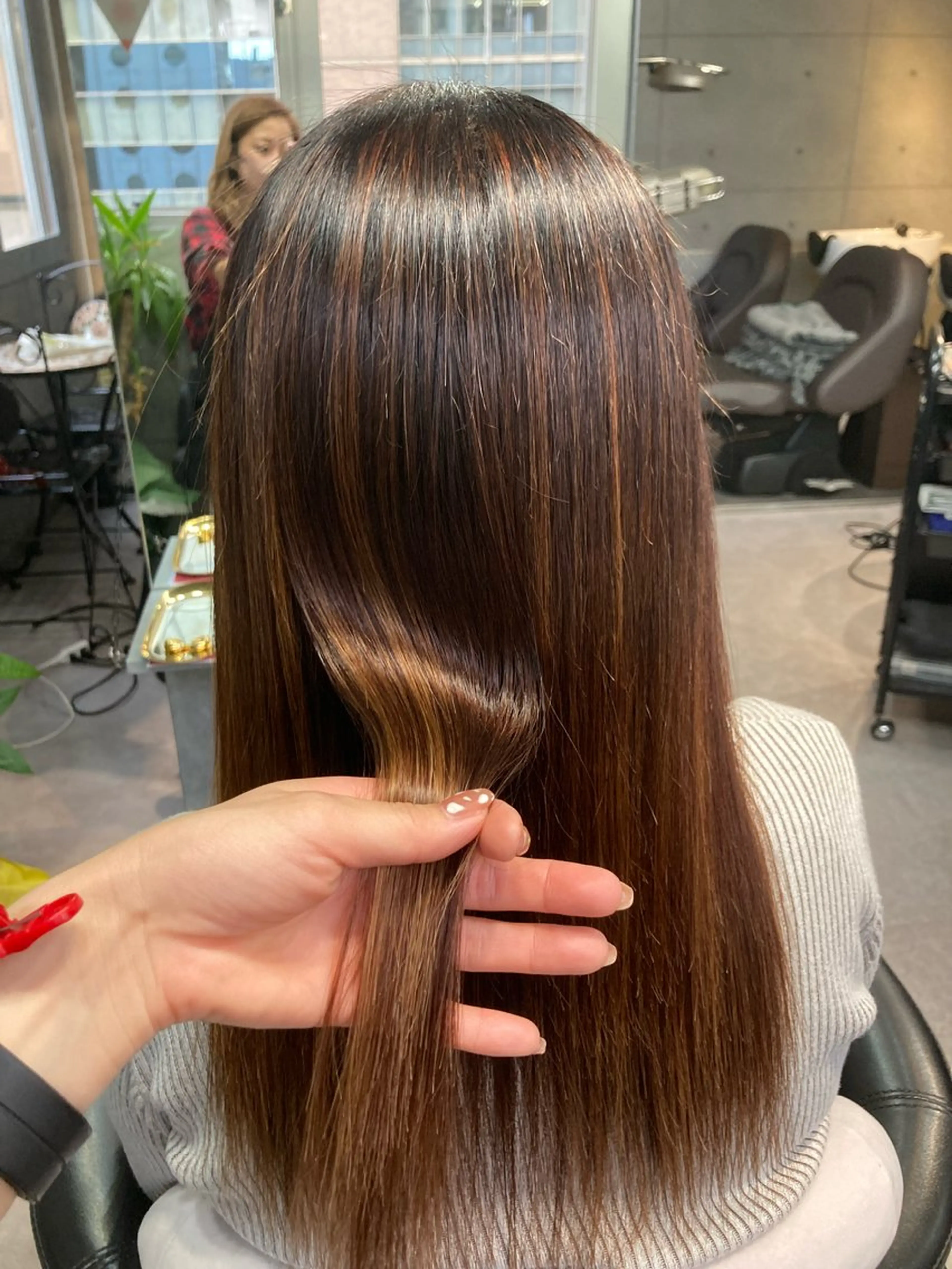 ロング 縮毛矯正 髪質改善☺︎縮毛矯正 ふじい まりんのヘアスタイル