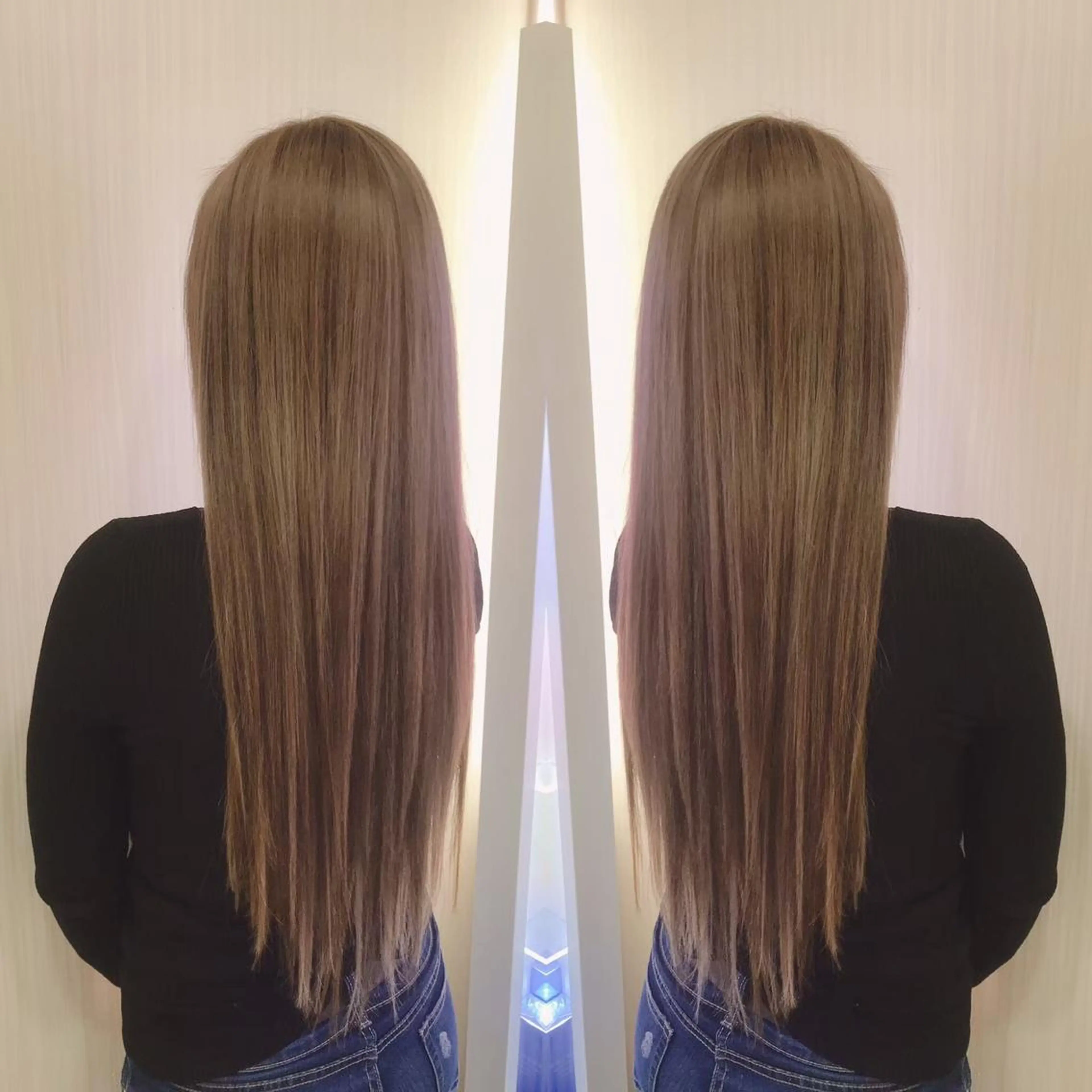 ロング シールエクステ エクステ れん/ハイトーン /エクステ/韓国風のヘアスタイル