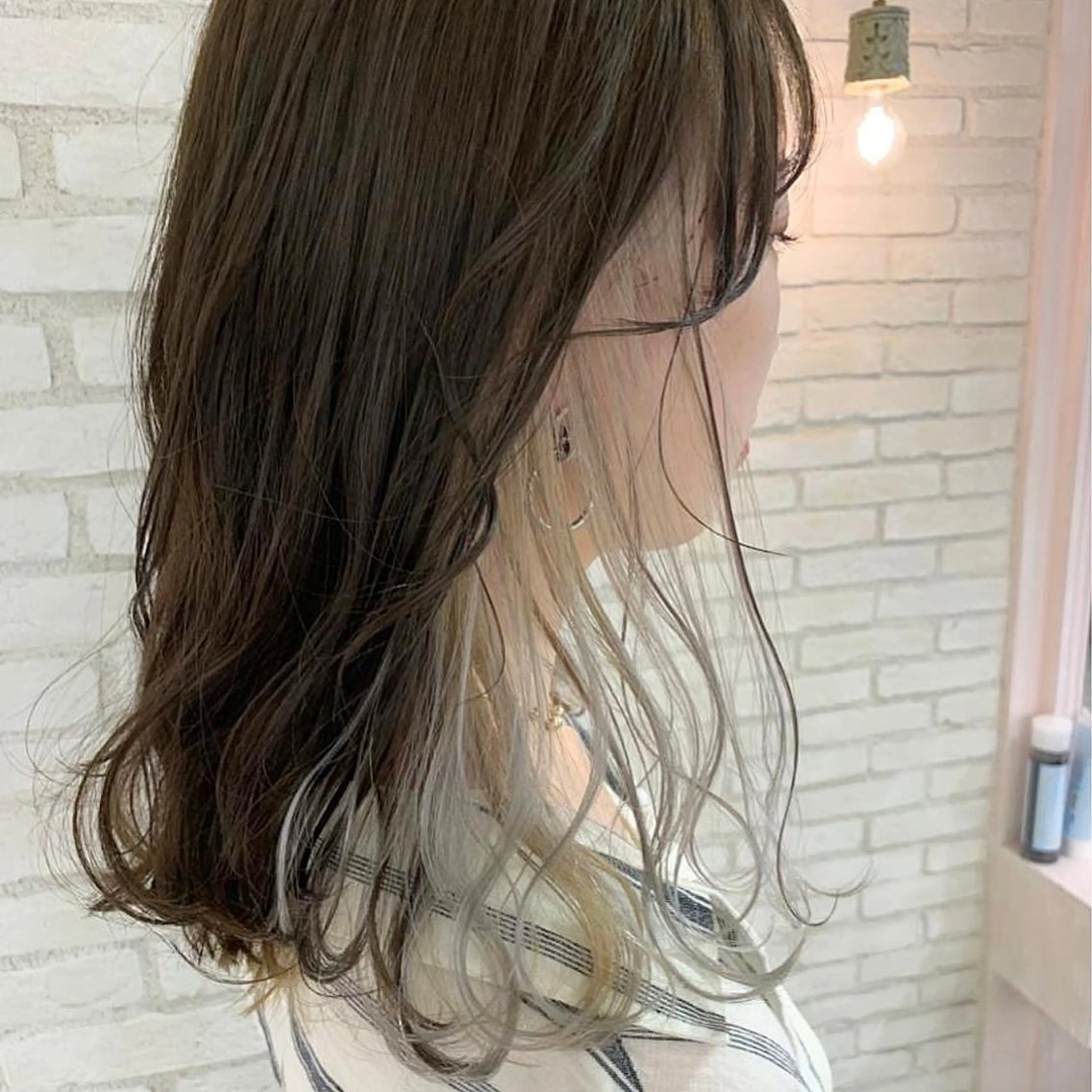 セミロング カラー 韓国ヘア/艶カラー /田中悠佑のヘアスタイル