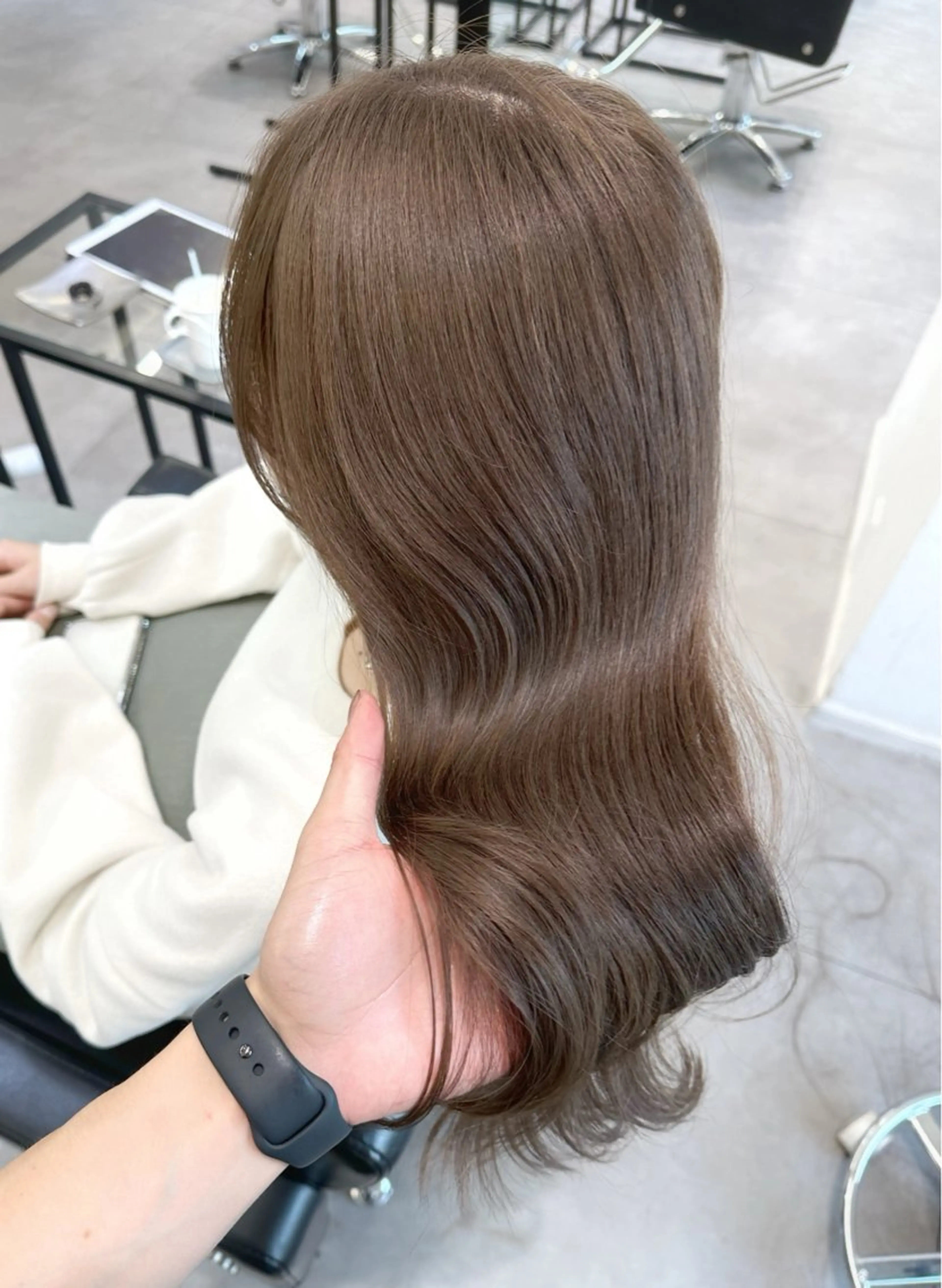 セミロング AHNKISM所属・髪質改善/艶カラー HANAのヘアスタイル