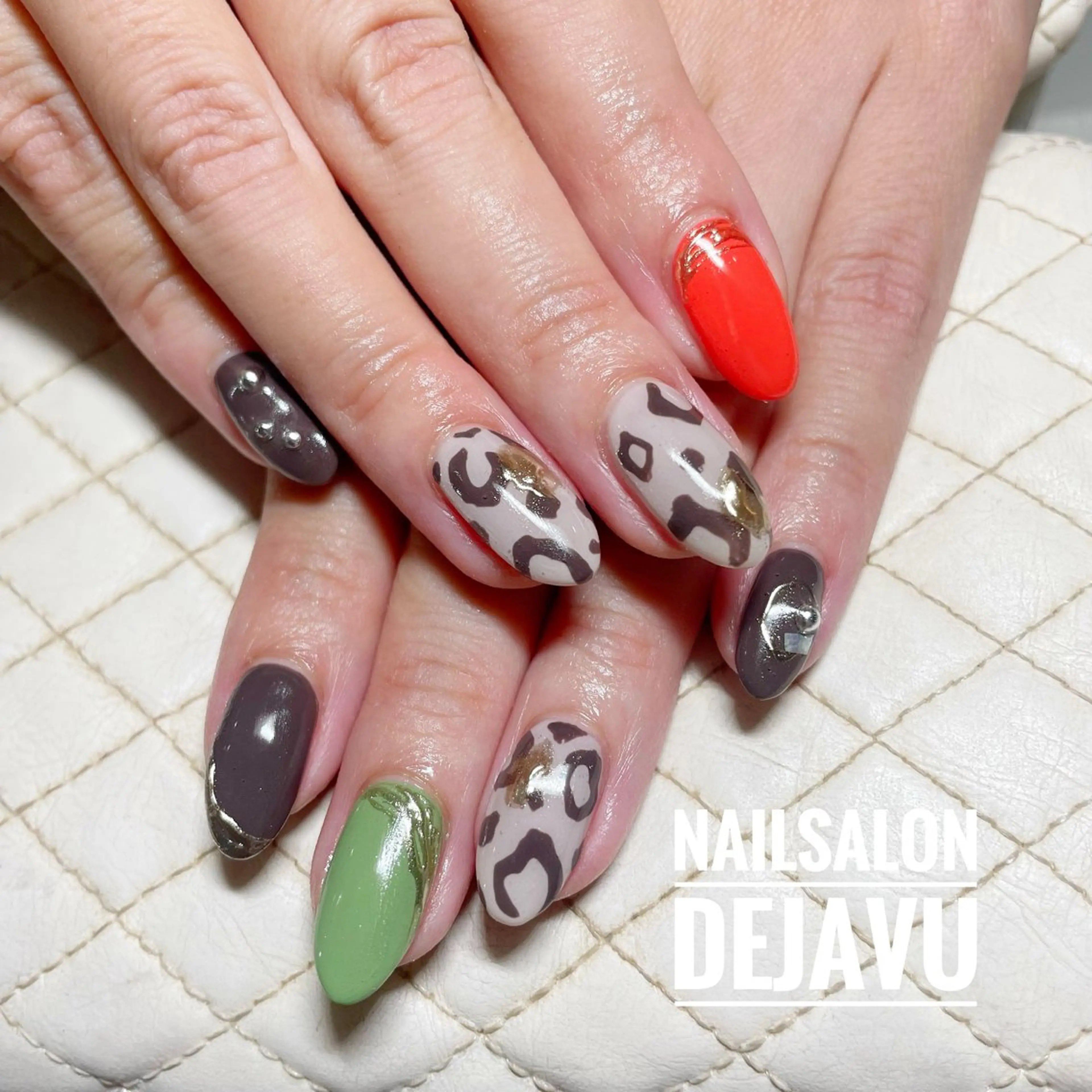 ネイル アニマル柄 ハンドネイル Nailsalon Dejavu  Yokosuka所属・Nailsalon Dejavuのネイルデザイン