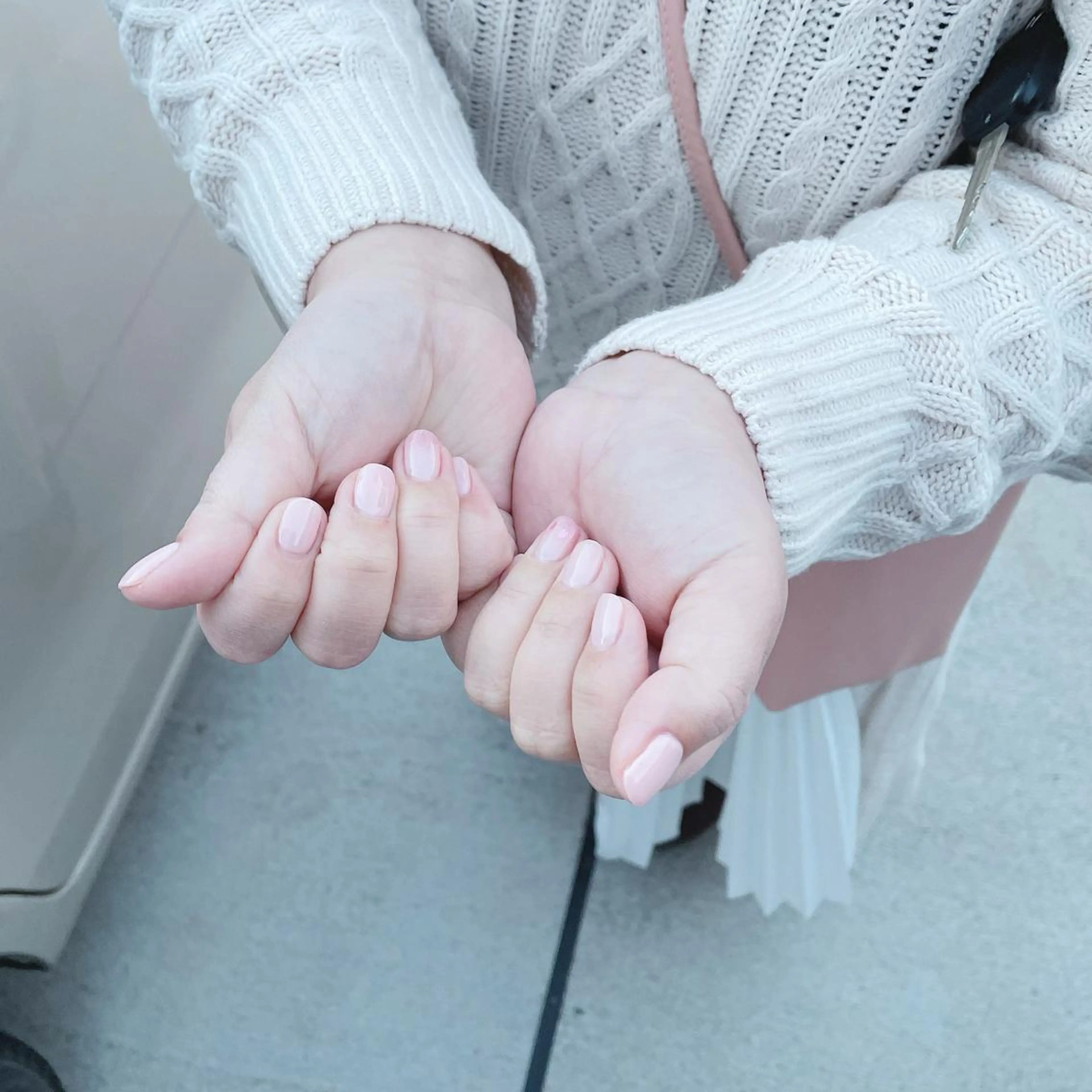 ネイル アートネイル ワンカラーネイル ピンク 春ネイル かんの りなのネイルデザイン