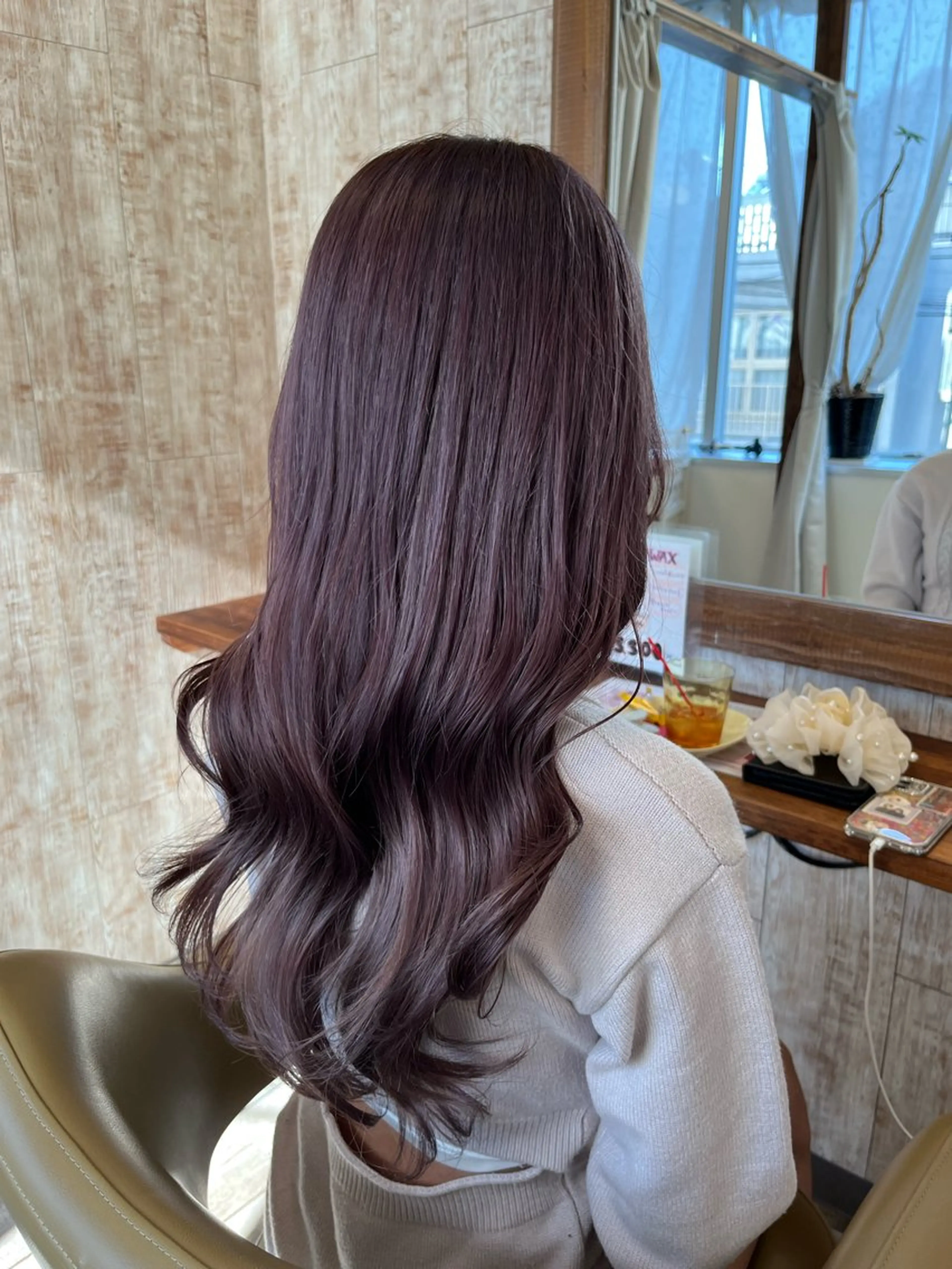 ロング カラー 國領 真央のヘアスタイル
