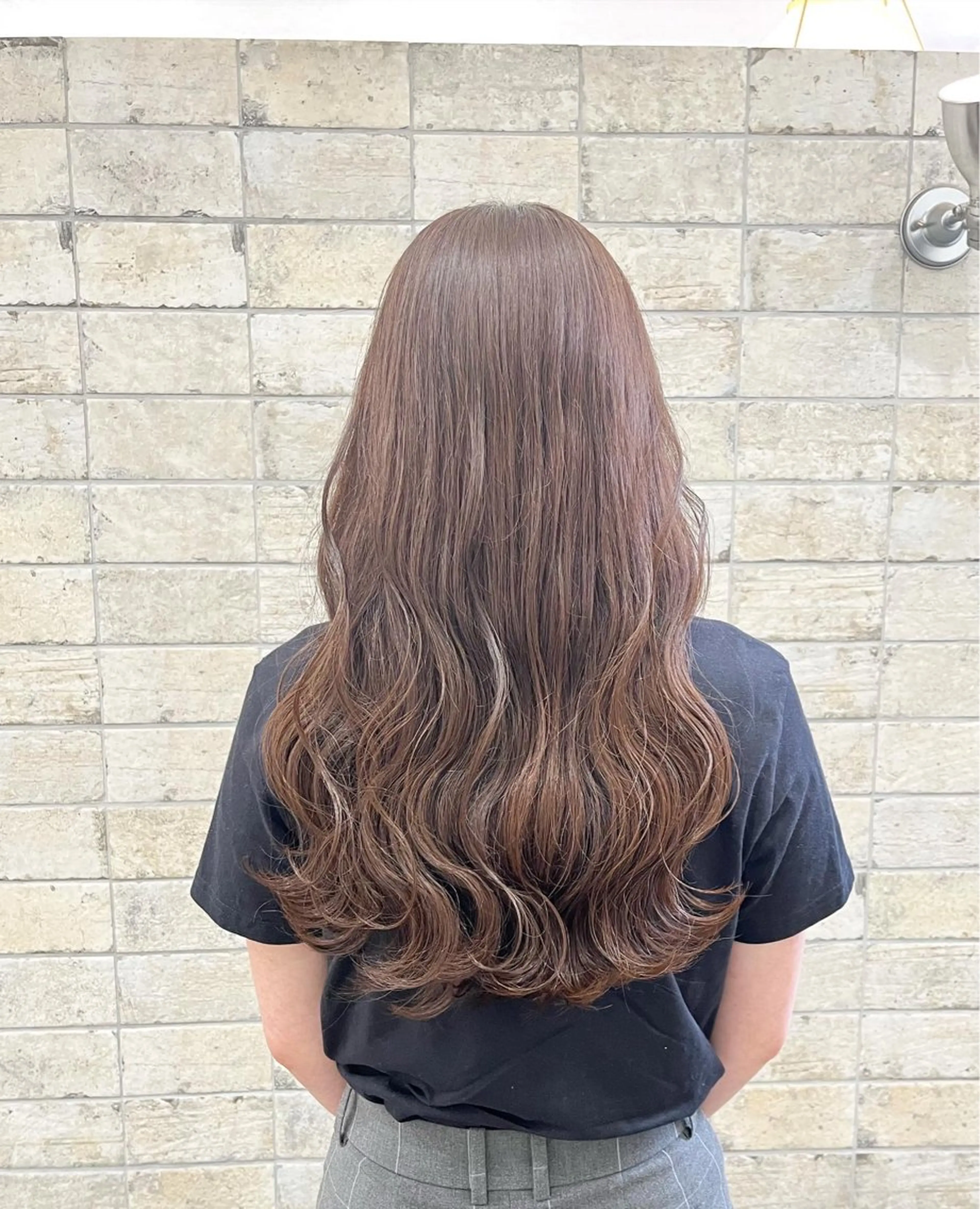 ロング カラー 橋本 桂のヘアスタイル