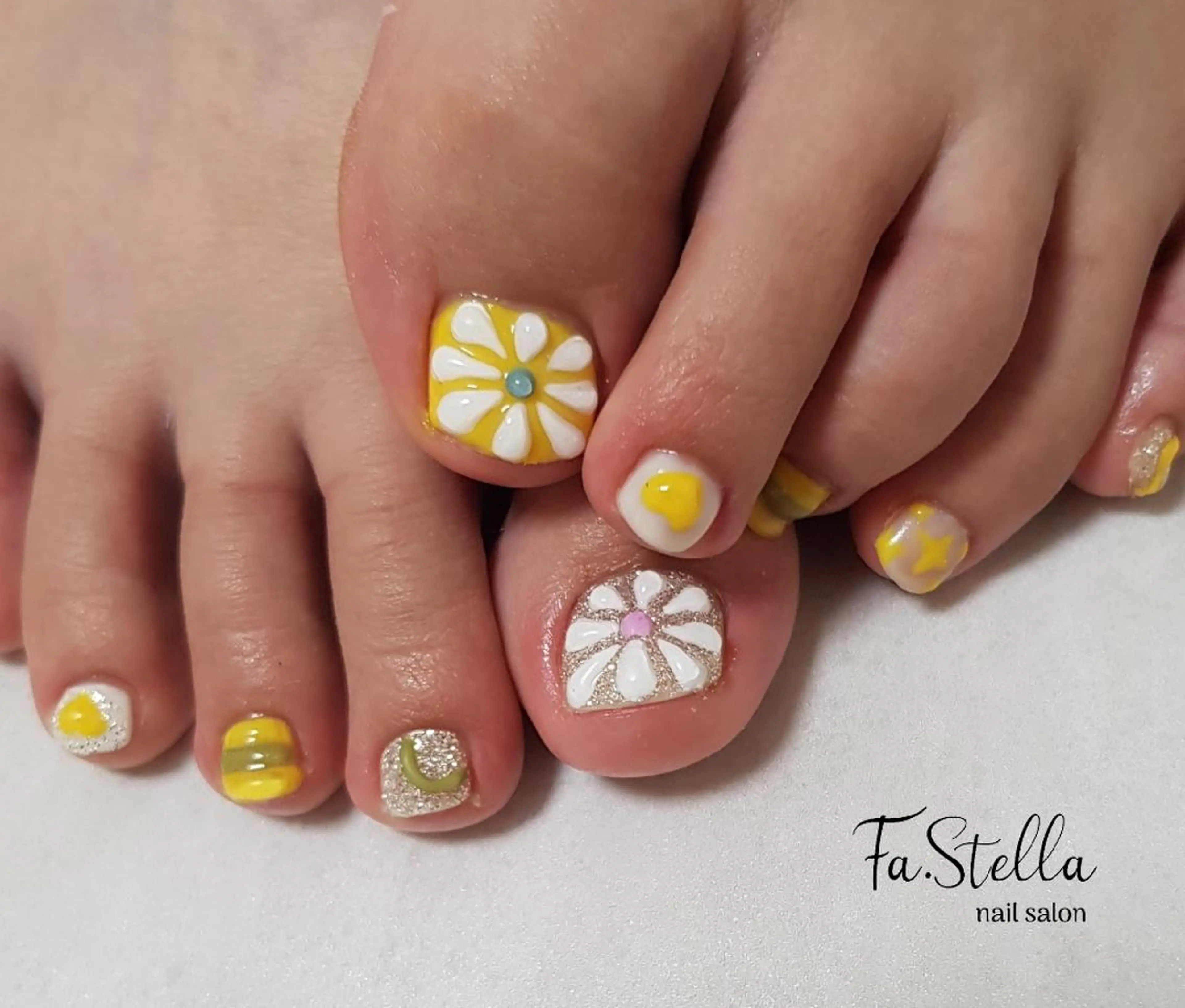 ネイル フットネイル ぷっくりネイル Fa.Stella ファステラ のネイルデザイン