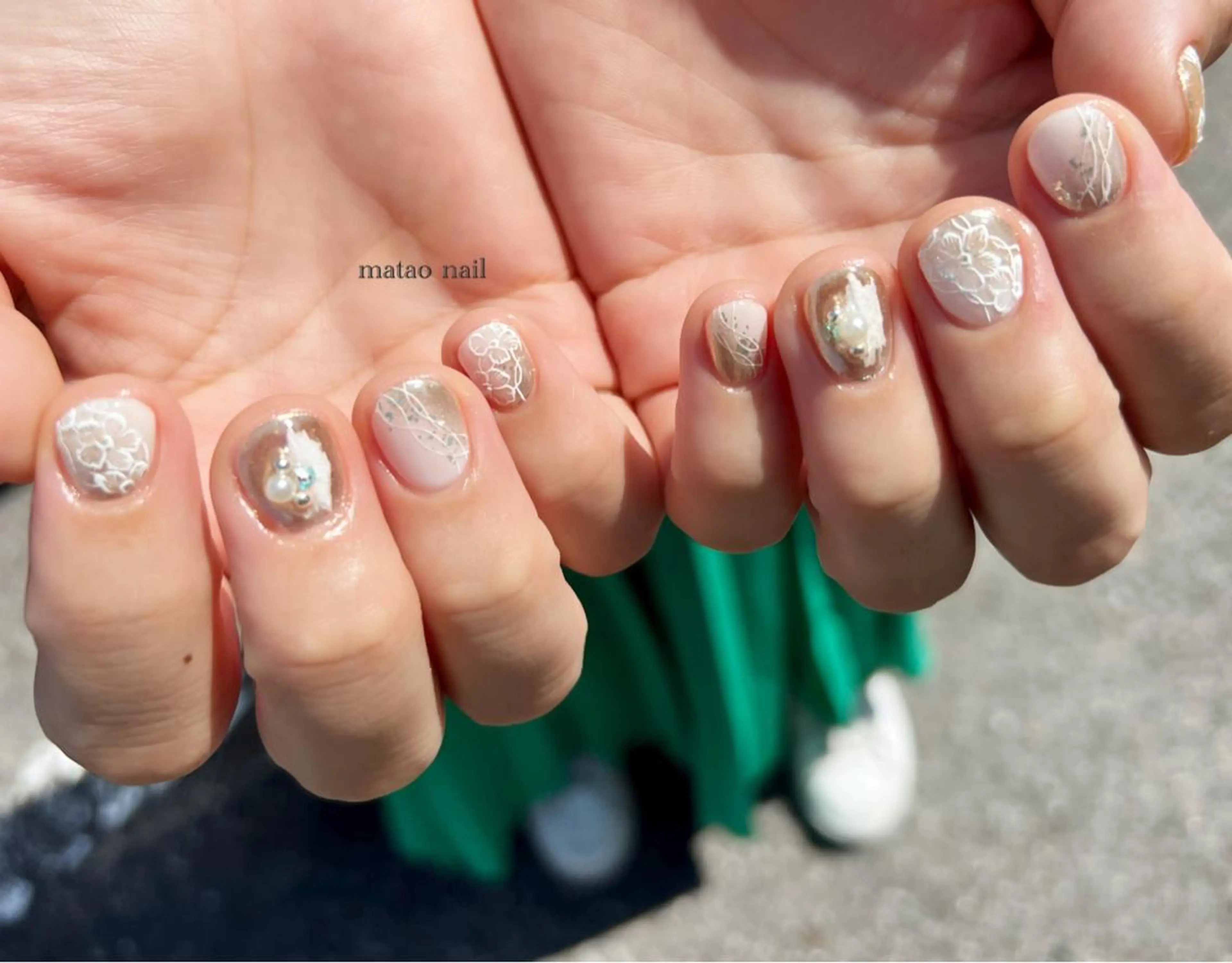 ネイル ジェルネイル ブライダルネイル ハンドネイル フットネイル matao nailのネイルデザイン