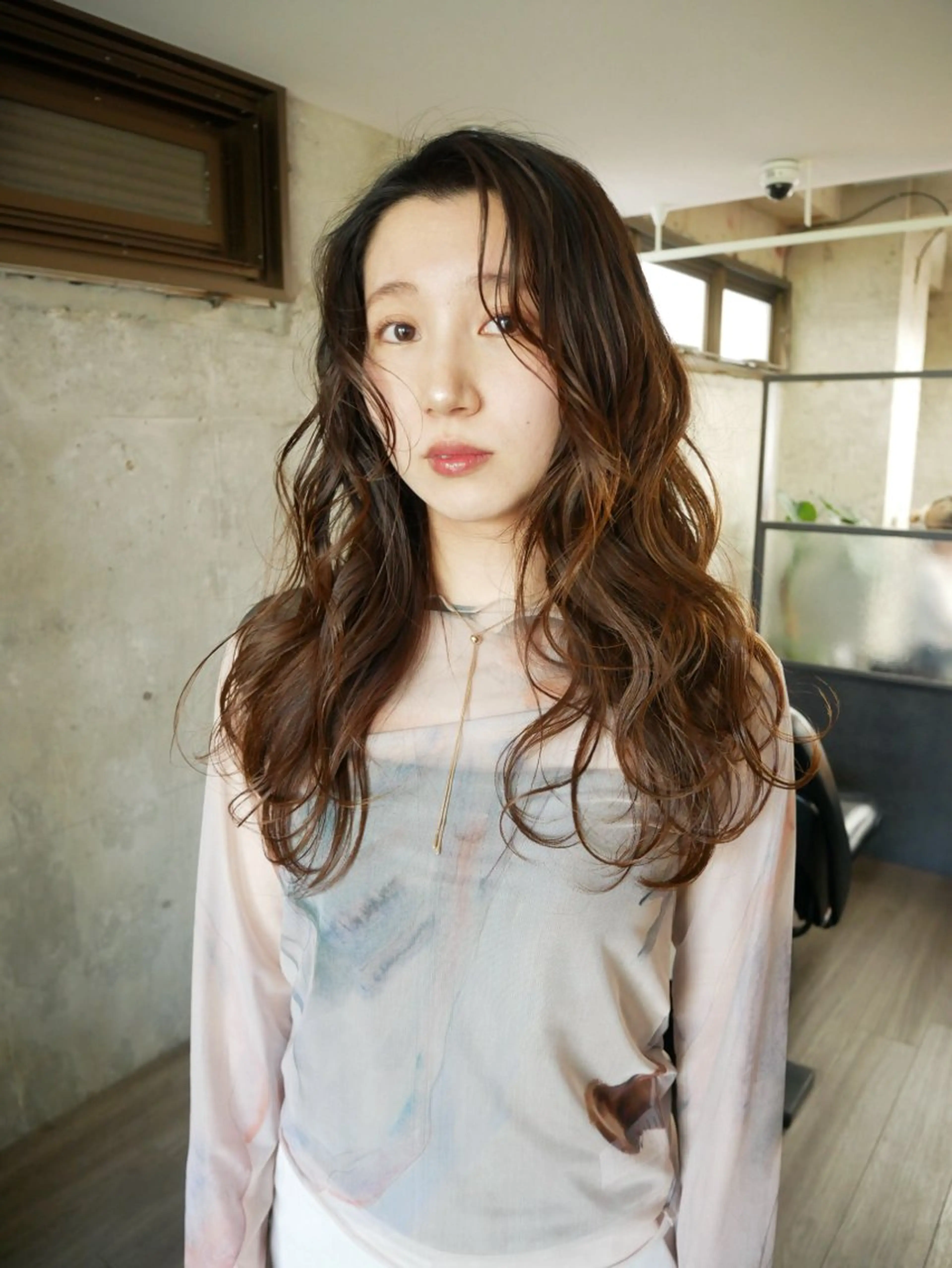 ミディアム カラー 似合わせカット カット ヘアカラー トリートメント 森田遥奈/透明感カラ ー/似合わせカットのヘアスタイル