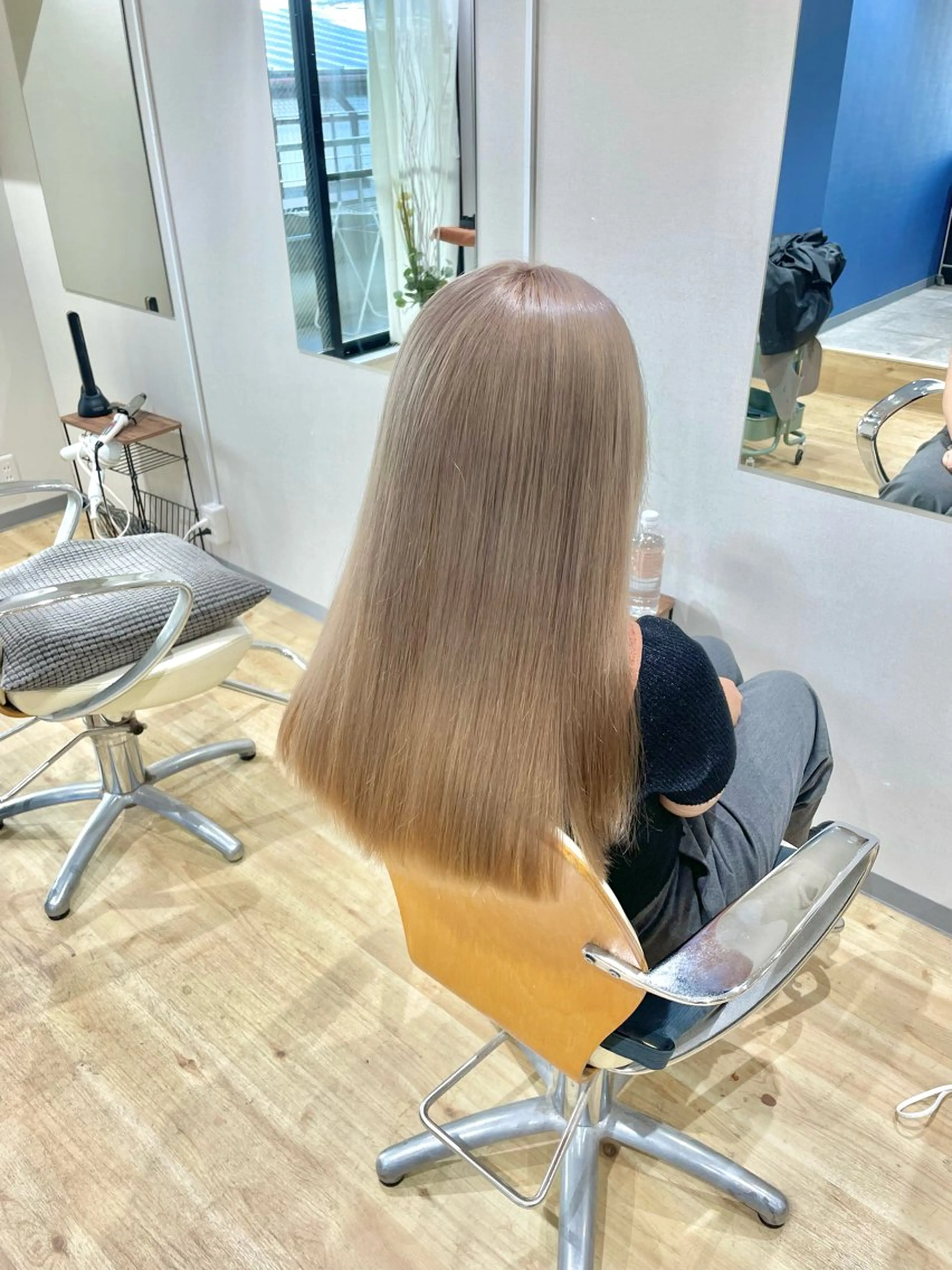 ロング カラー パーマ ヘアアレンジ メンズ ショートボブ メンズバレイヤージュ メンズブリーチ メンズハイライト メンズハイトーン eir心斎橋店所属・心斎橋/ハイトーン/ RENのヘアスタイル