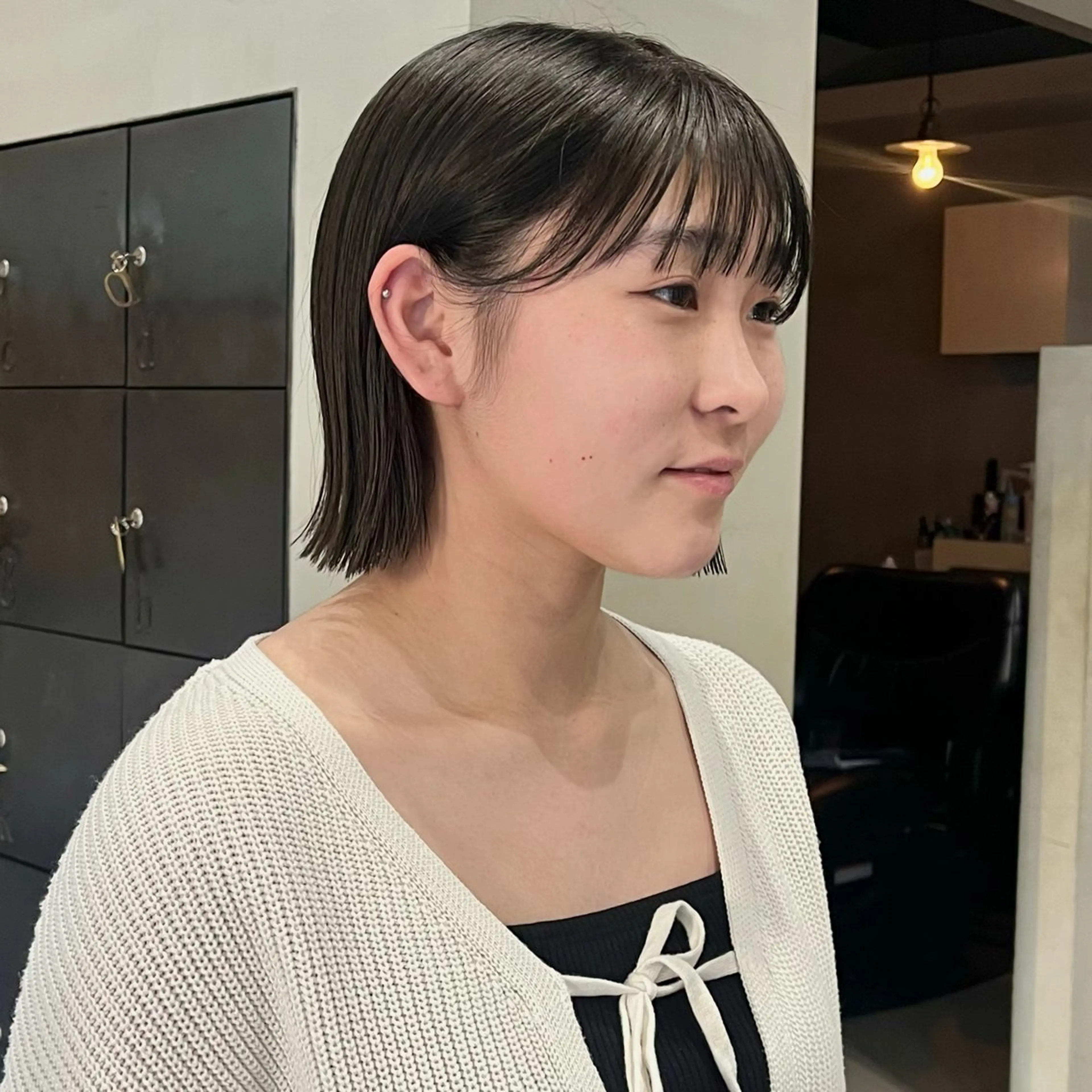 ショート なな/ICI/レイヤ ーパーマ/ボブのヘアスタイル