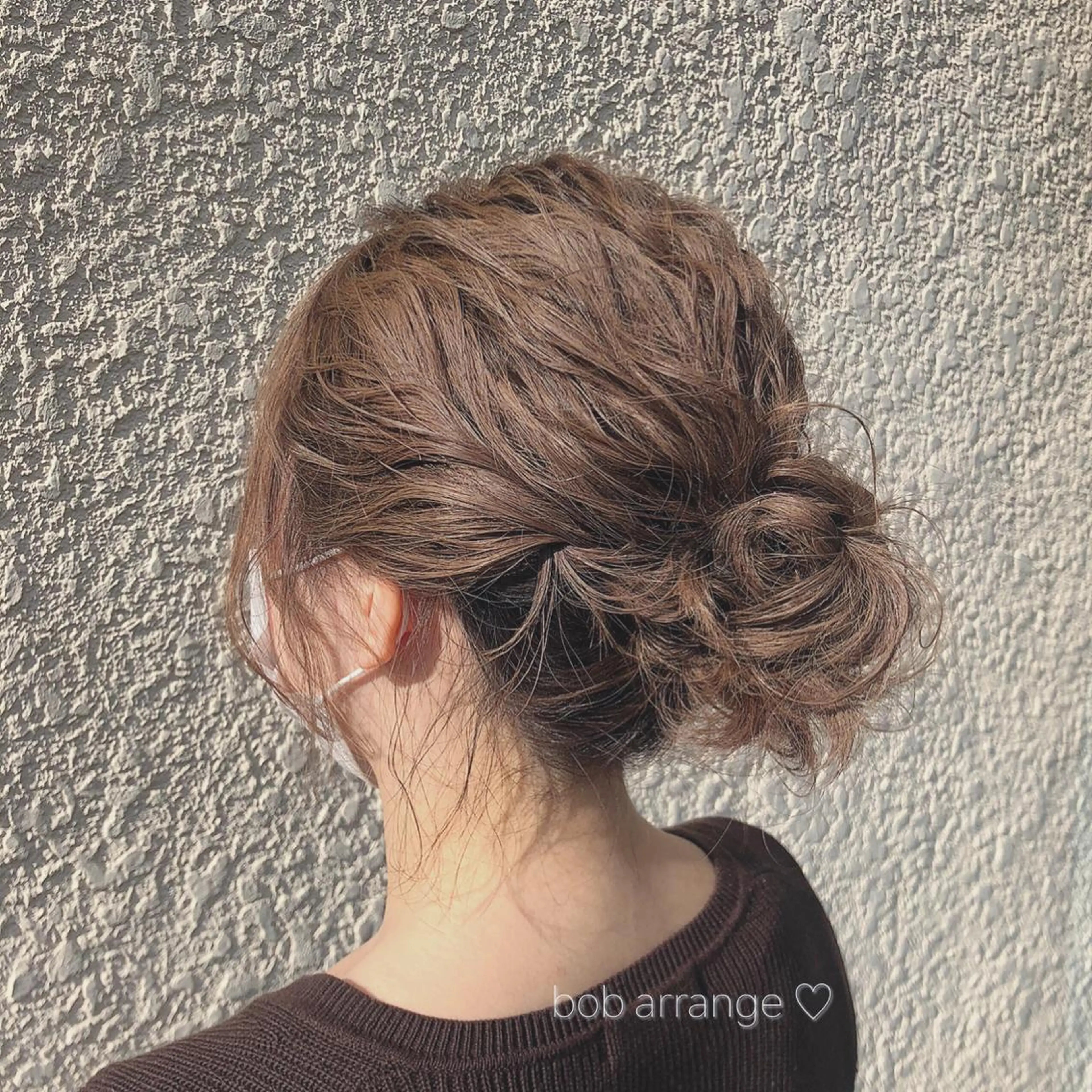ショート ヘアアレンジ ボブ ヘアセット 🌿ニュアンスヘア 🌿福田沙也加のヘアスタイル