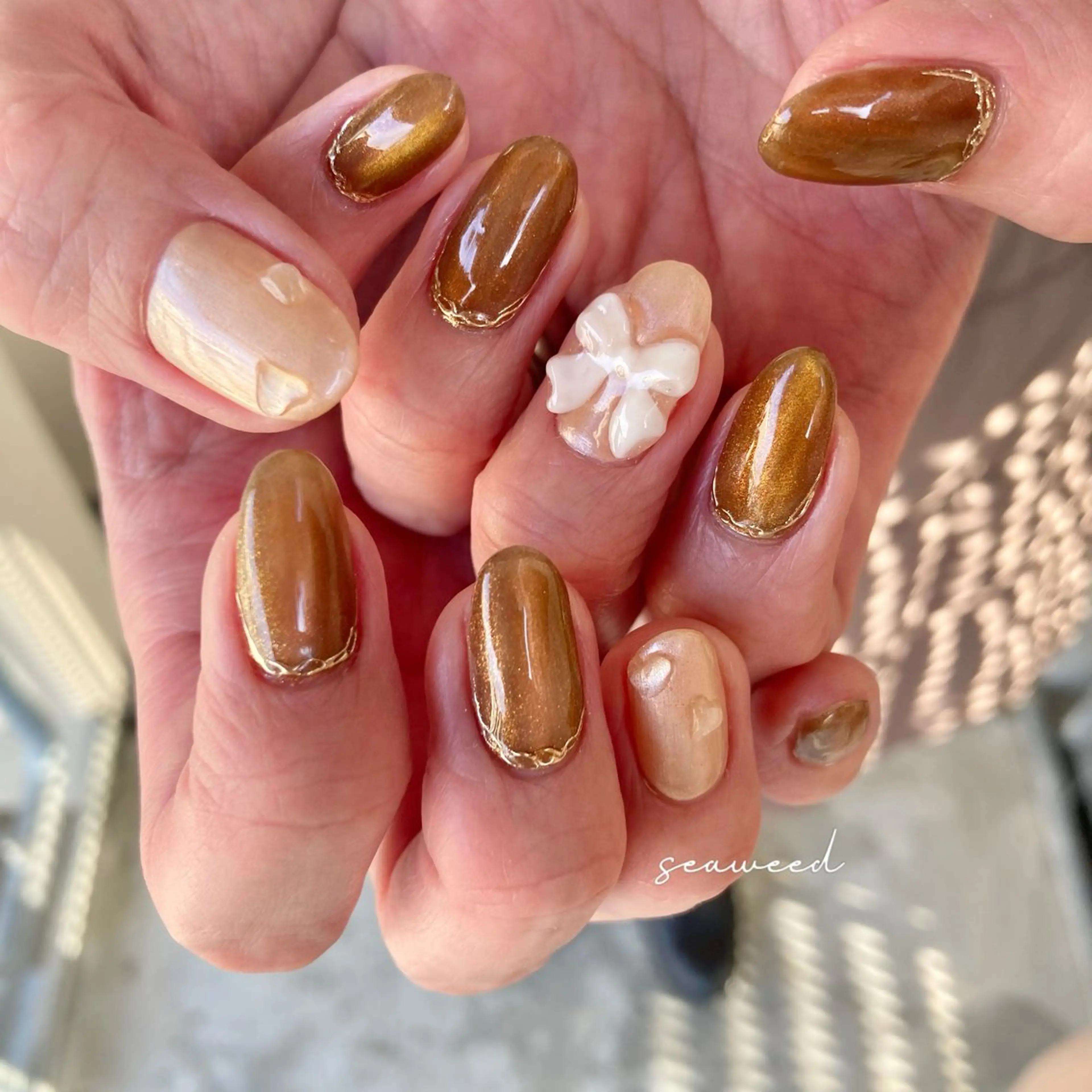ネイル ハンドネイル seaweed nailのネイルデザイン