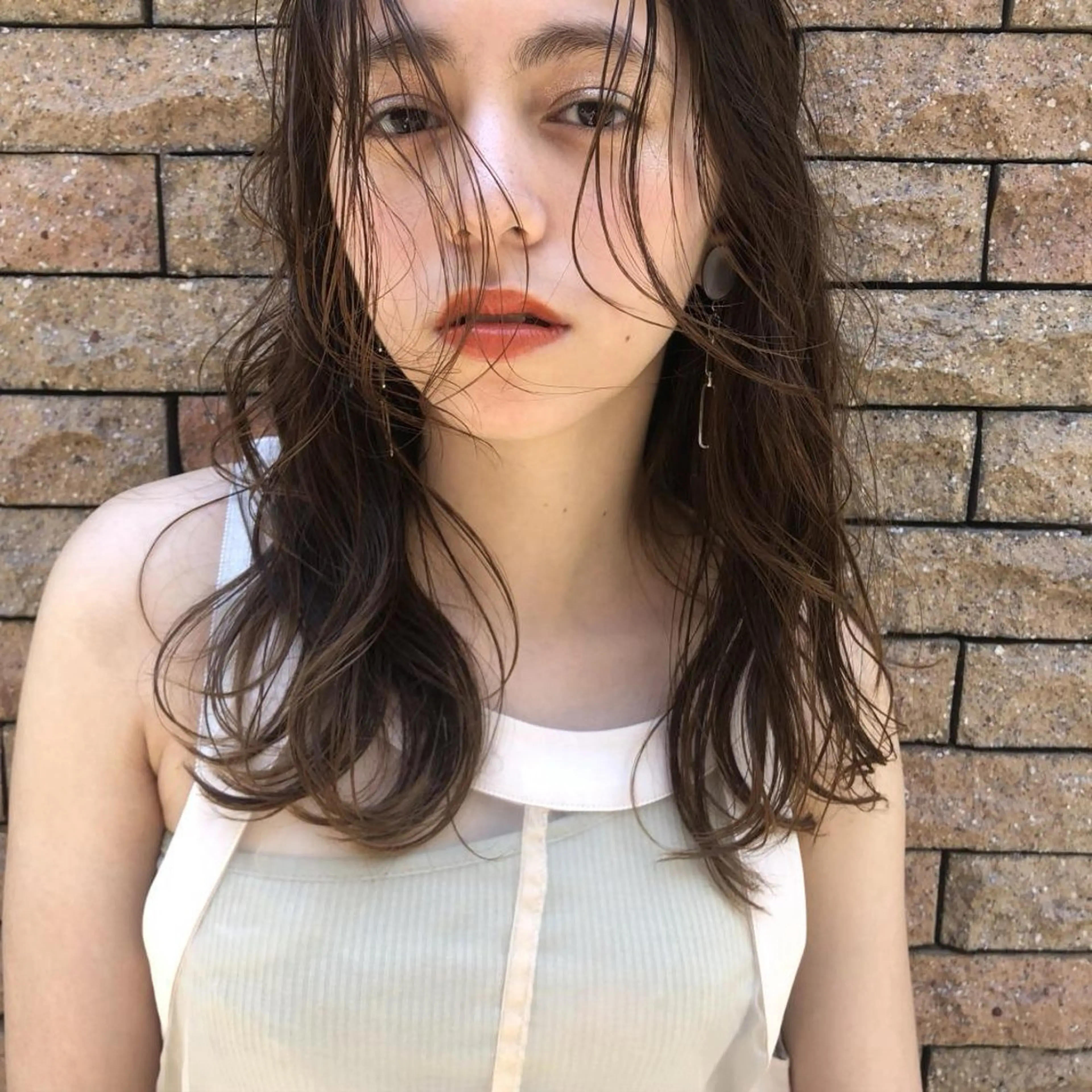 ミディアム カット ヘアカラー トリートメント hoNua. 栄/透明感カラーのヘアスタイル
