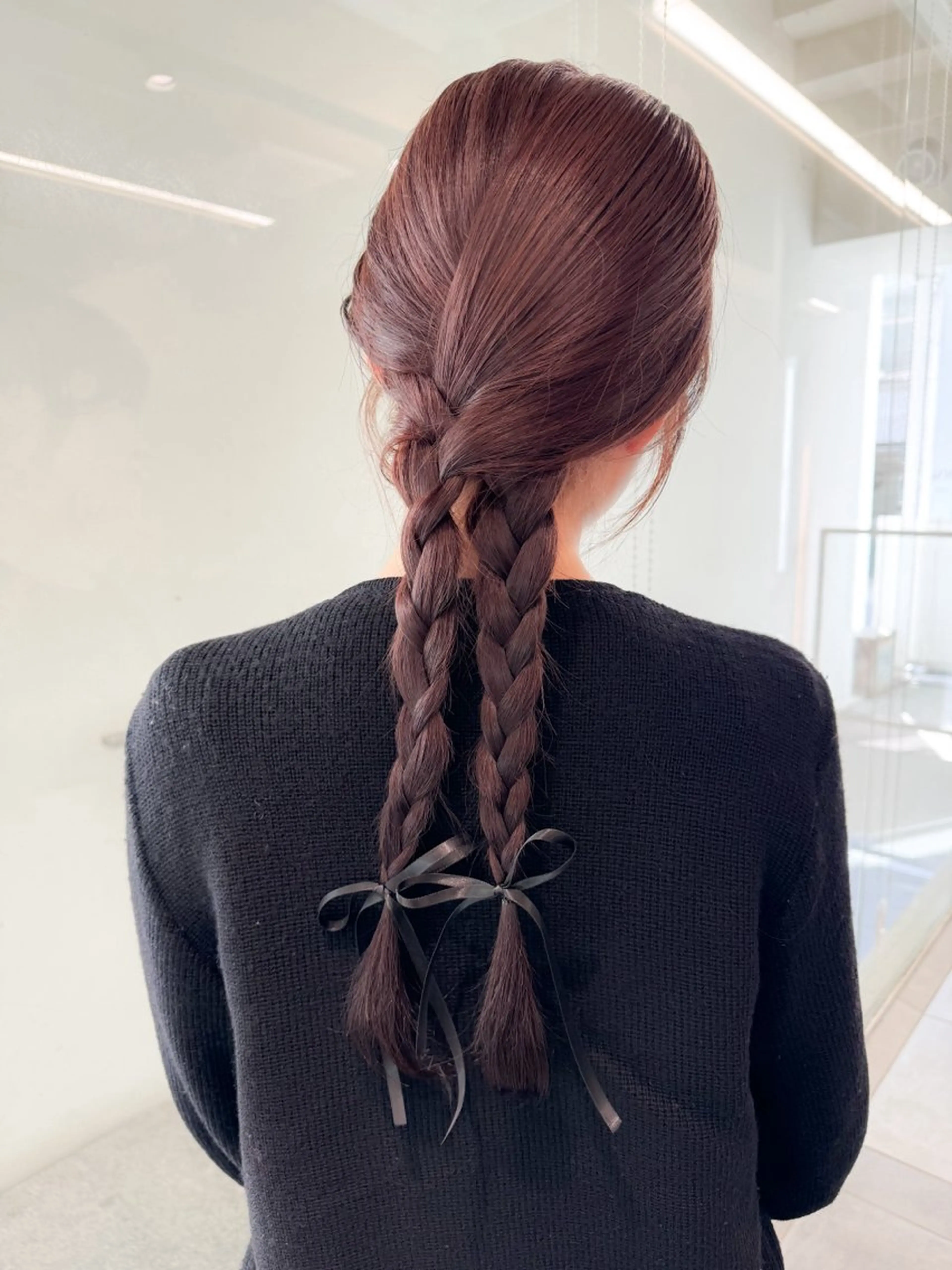 セミロング カラー パーマ ヘアアレンジ ヘアセット 💖美髪改善💖 辻未侑のヘアスタイル