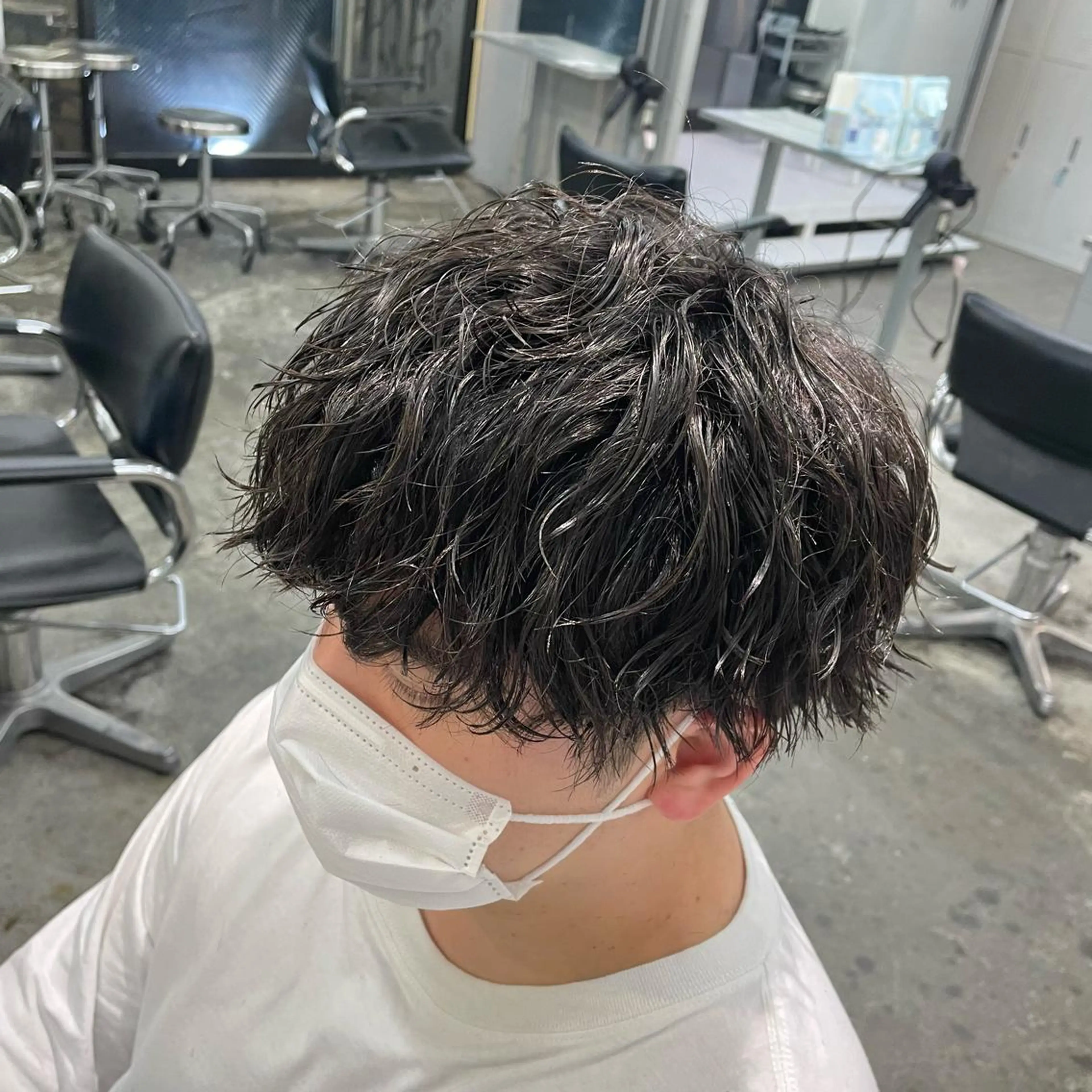 ショート パーマ メンズ カット パーマ メンズ特化美容師/ 藤戸 椋のヘアスタイル
