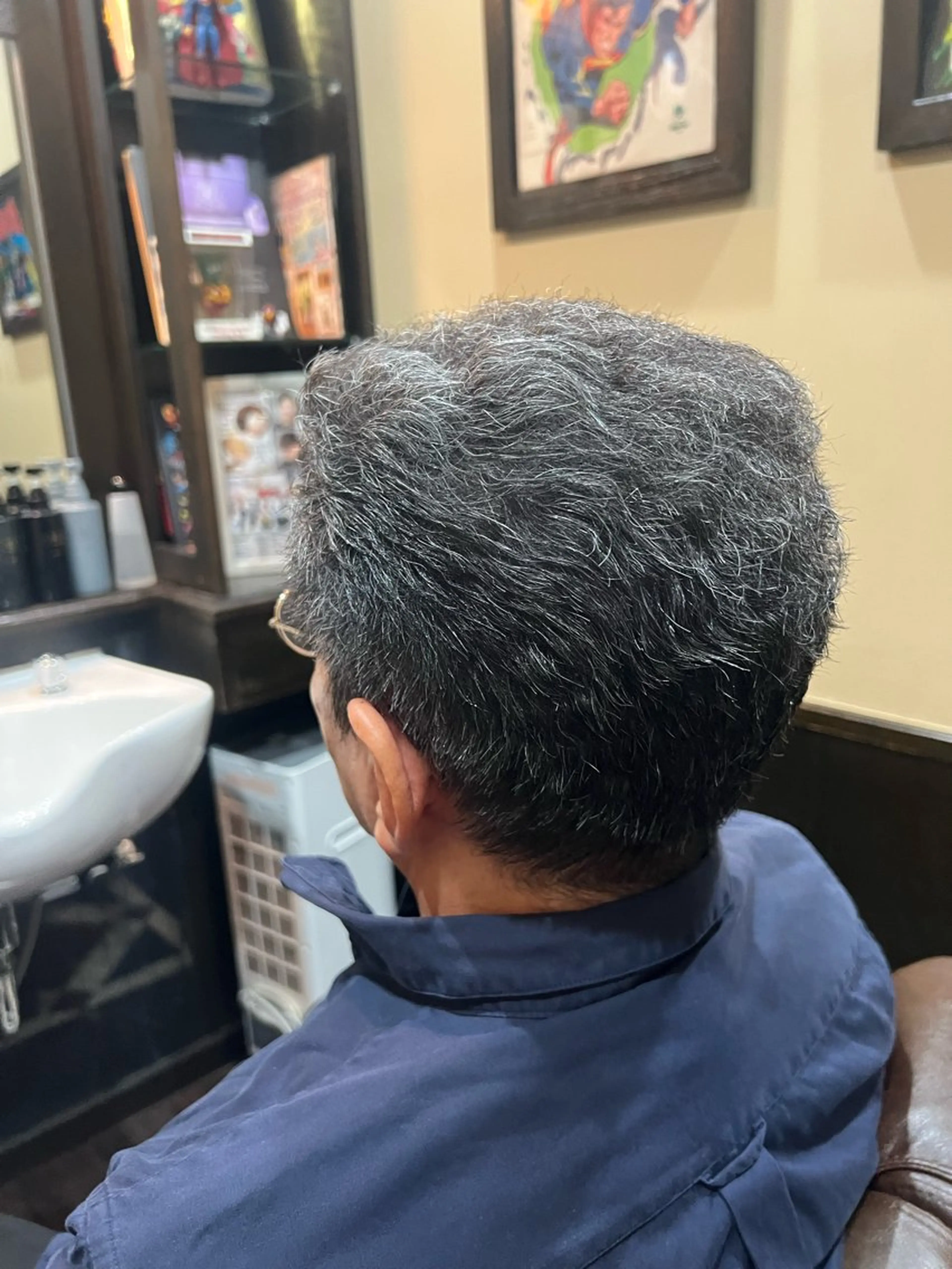 ショート パーマ メンズ メンズパーマ ヒロ銀座バーバーショップ秋葉原店所属・堀 真人のヘアスタイル