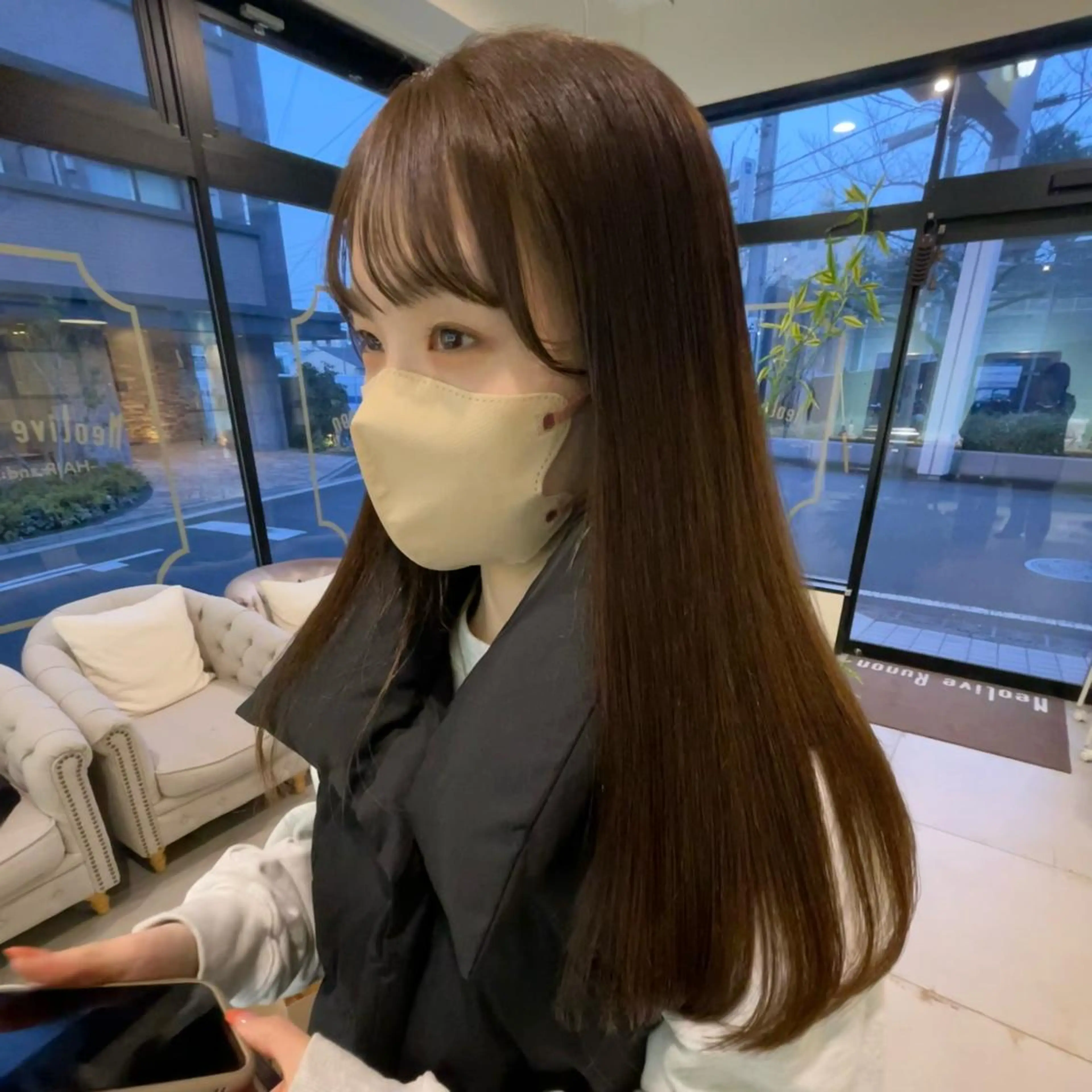 ロング カラー スナコザワ レナのヘアスタイル