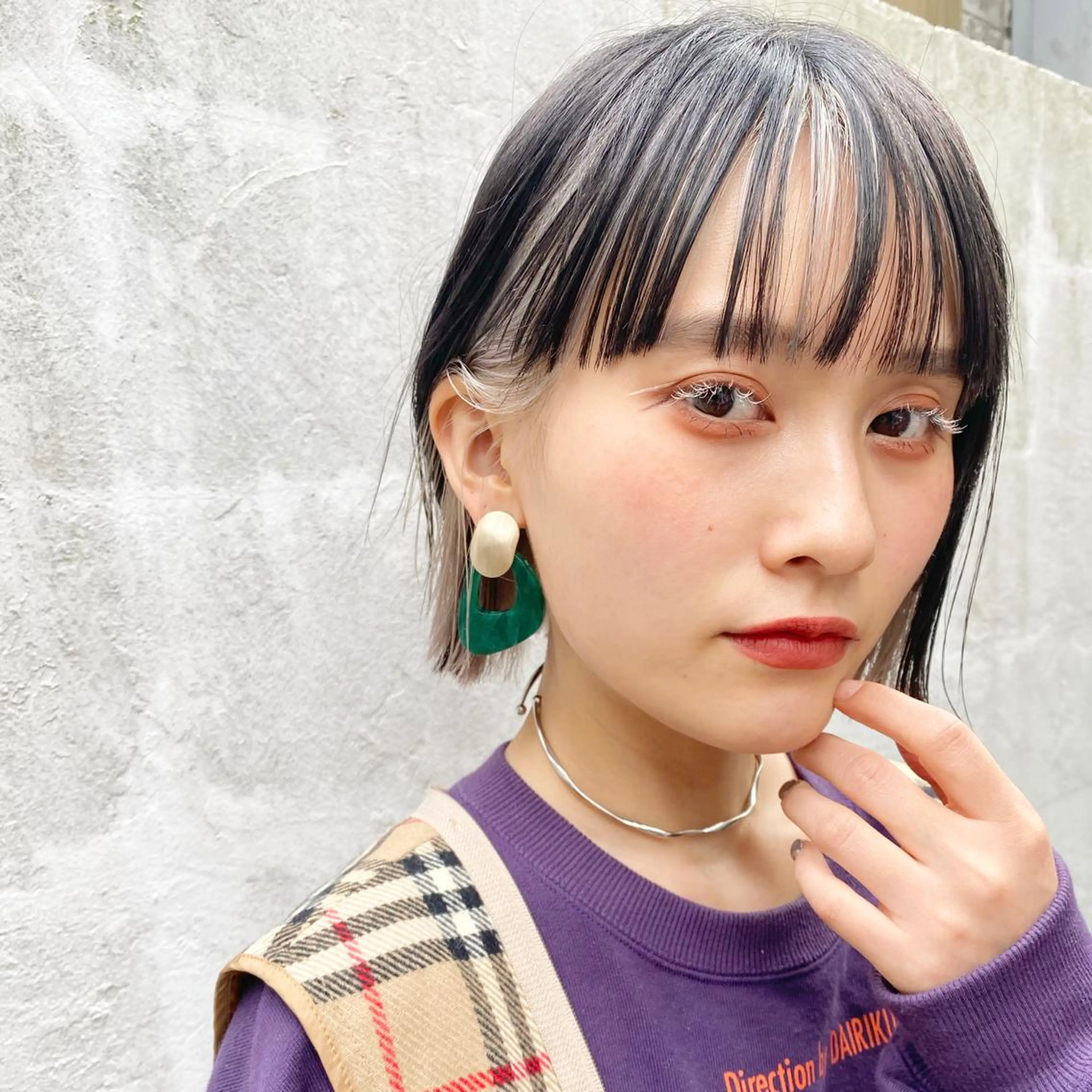 【セクションブリーチ】【インナーカラー】部分ブリーチ＋フルカラー＋2stepトリートメントの写真