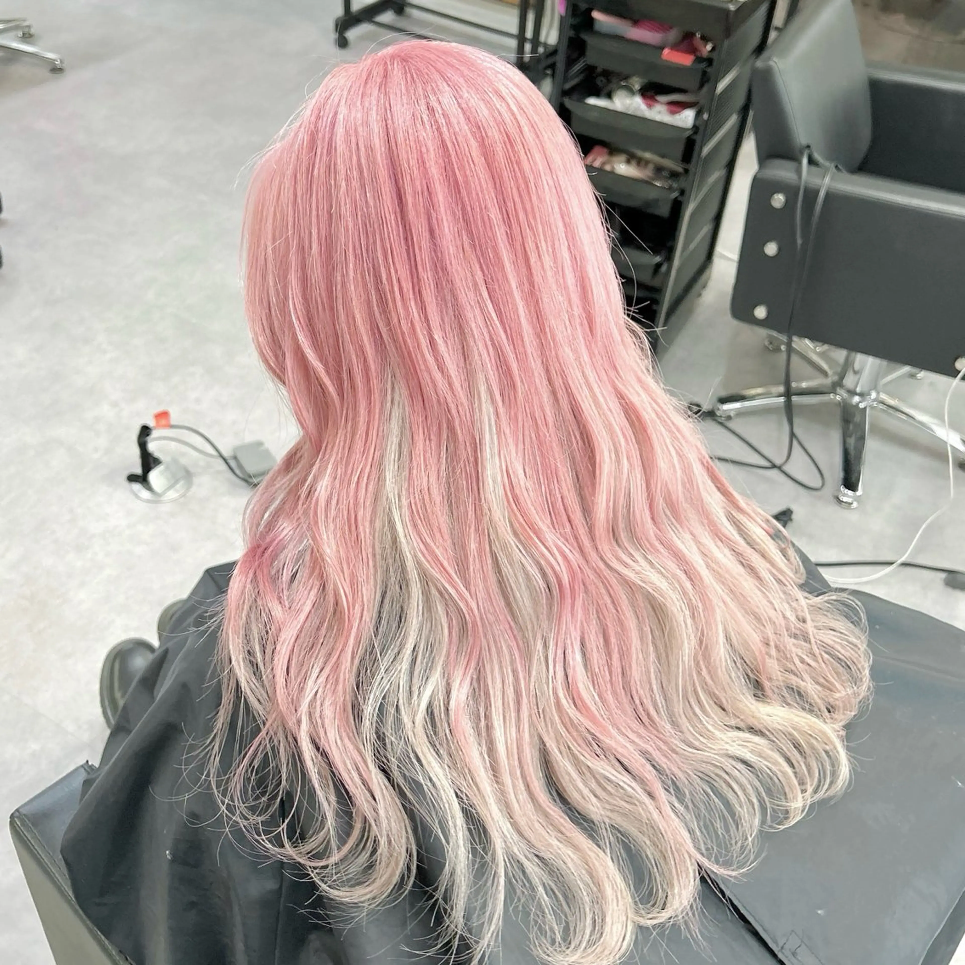 ロング カラー ピンクカラー ホワイトピンク ヘアカラー Cielro所属・エクステ ♡ 篠田 梓のヘアスタイル
