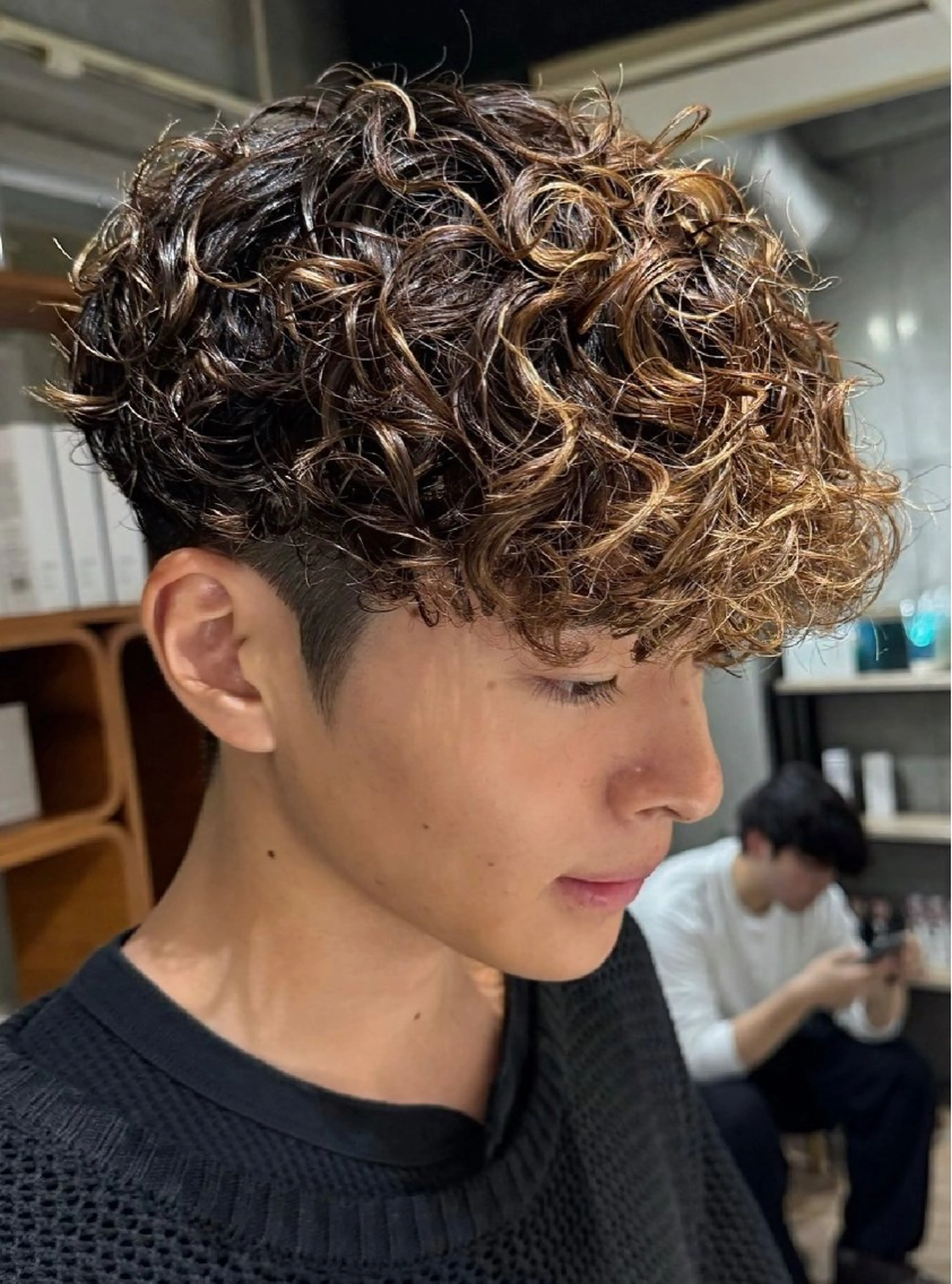 メンズ カット ヘアカラー パーマ fifth天神メンズ カラーパーマ　/りずのヘアスタイル