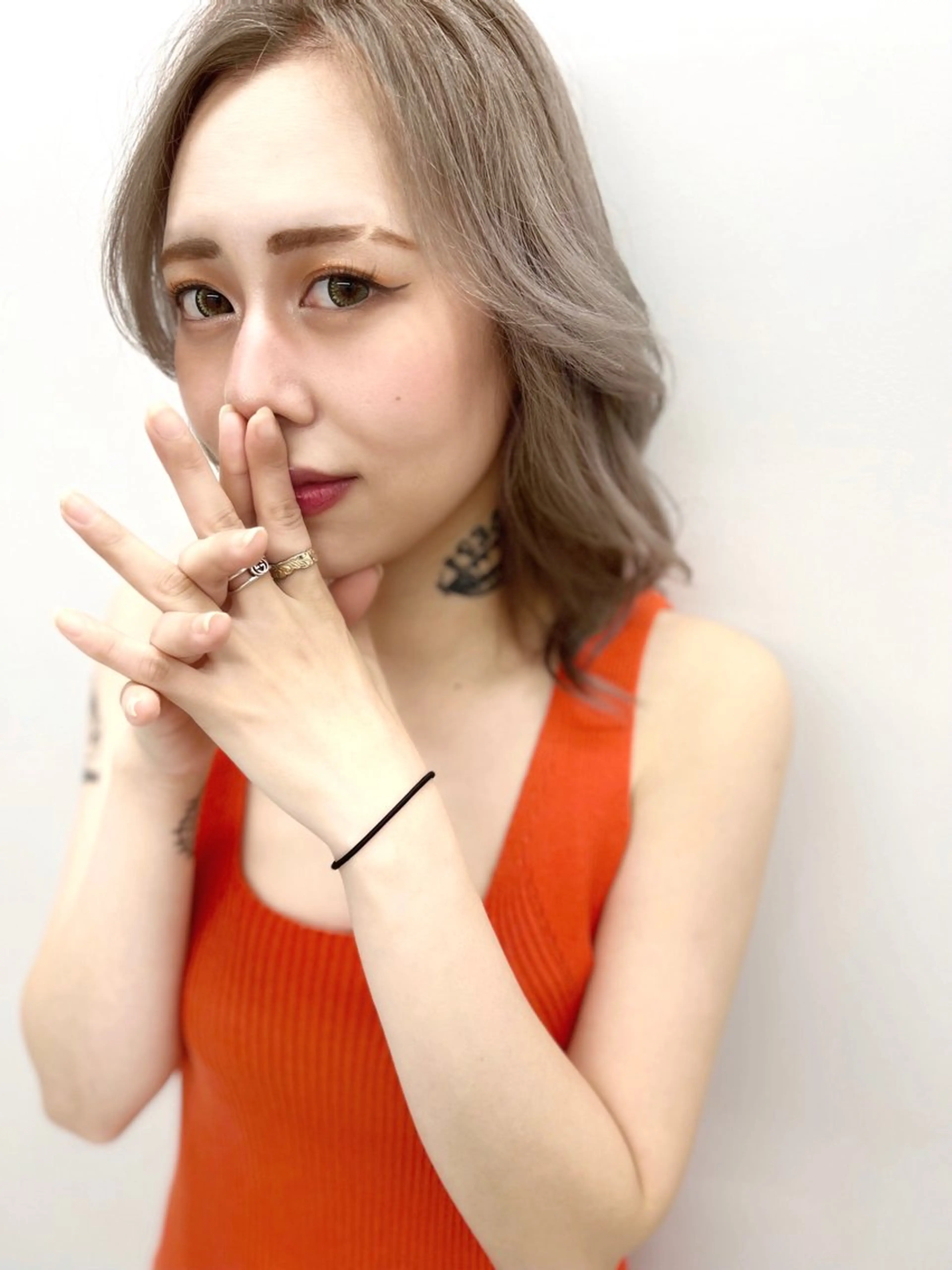 ミディアム カラー RIRŪA所属・プルシールエクステ ちゃきのヘアスタイル