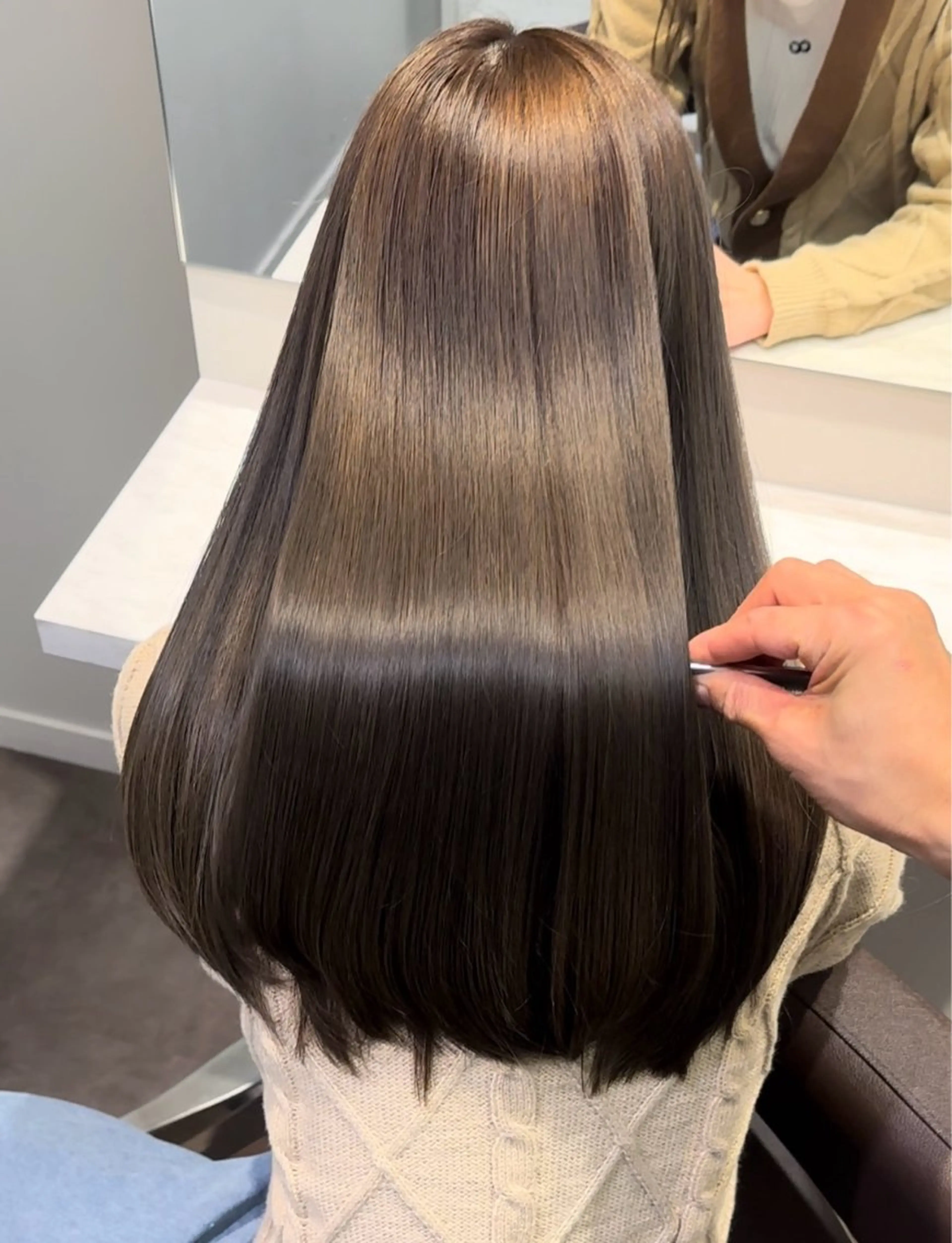 ちゅるさら縮毛矯正+ケアトリートメント🧴✨️の写真