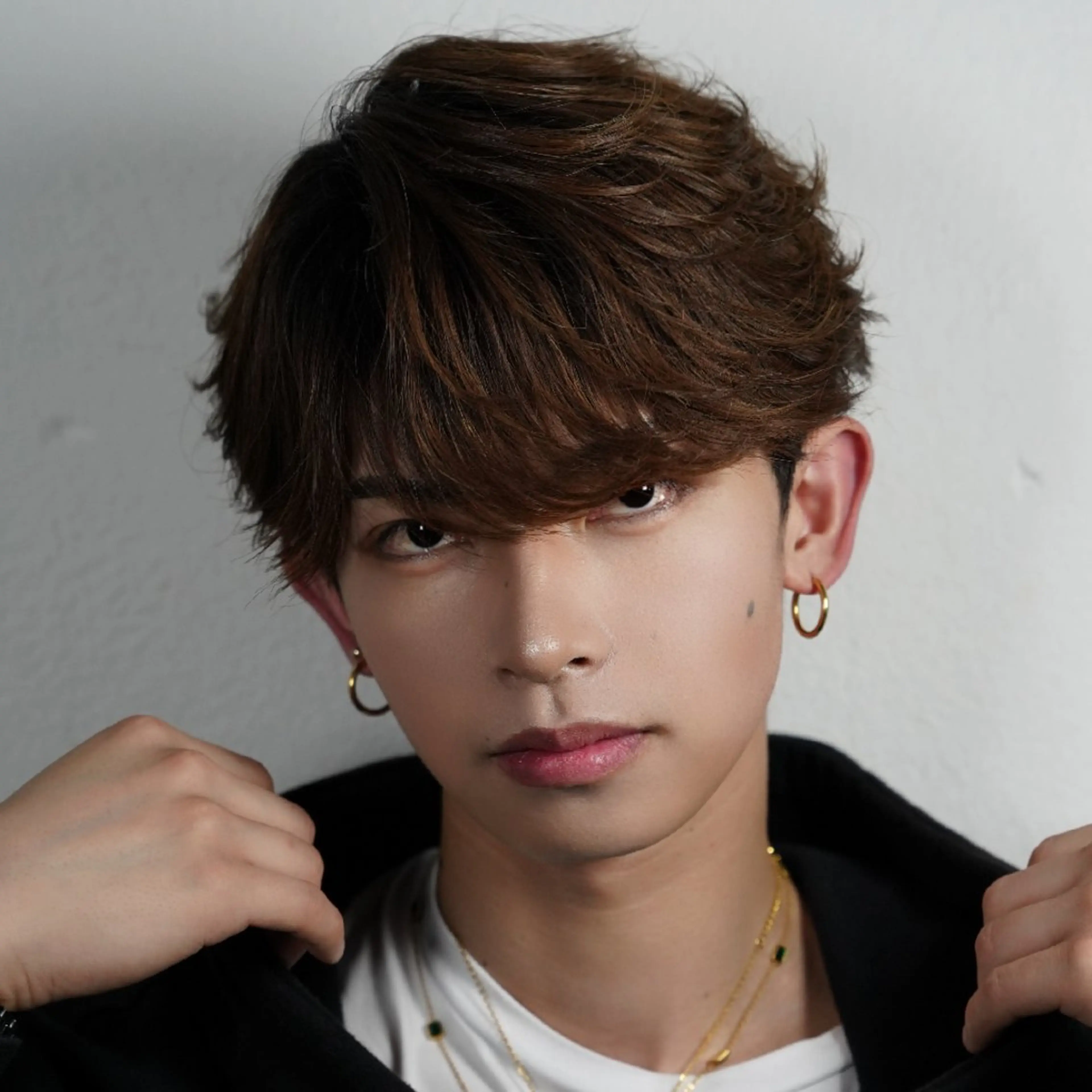 【メンズ限定🚹】韓国風🇰🇷/王道👑メンズカット+透明間/艶カラー🪻☂️〈ミニモ限定〉の写真