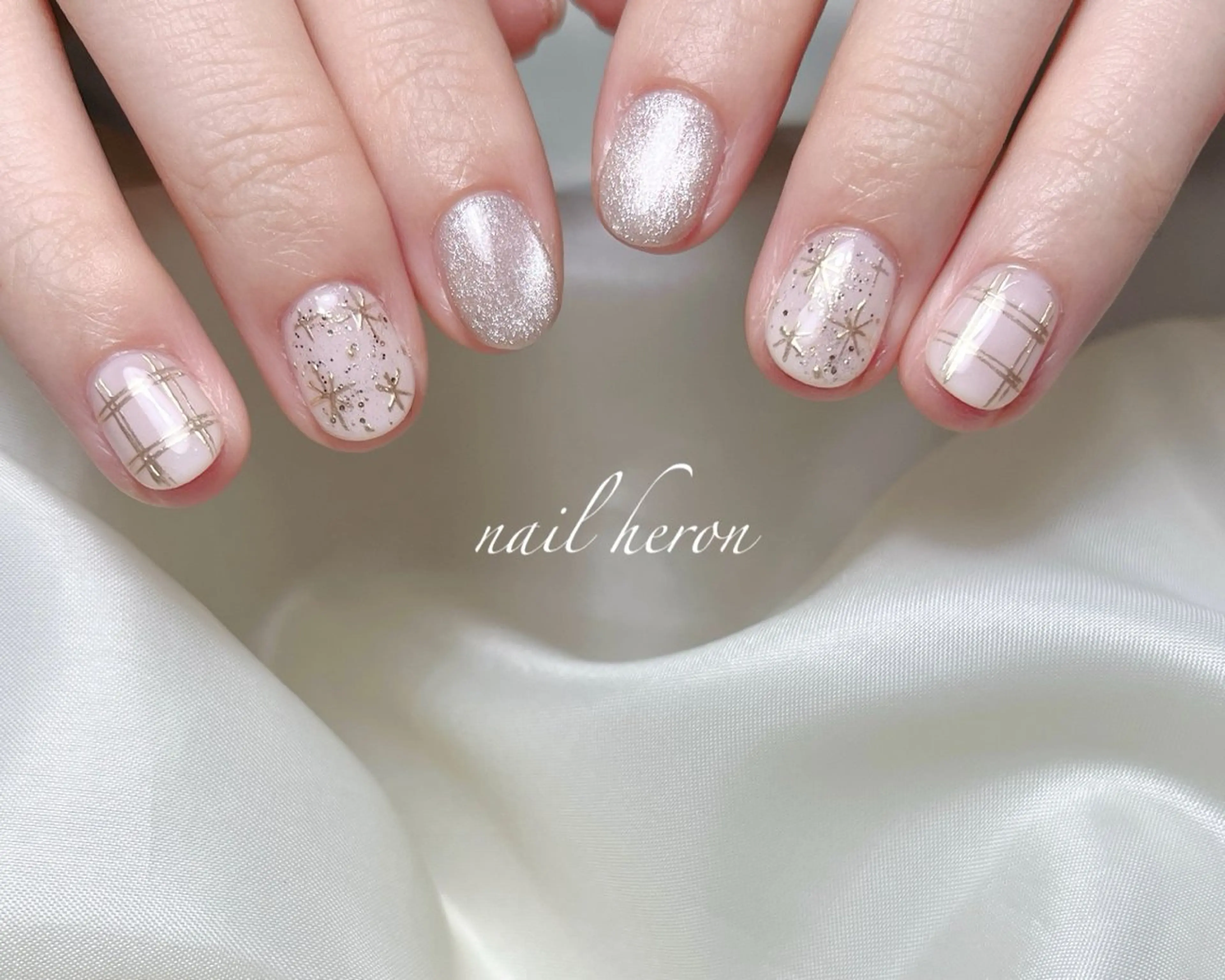 ネイル 冬ネイル ハンドネイル nail heron所属・saki_ nail heronのその他イメージ