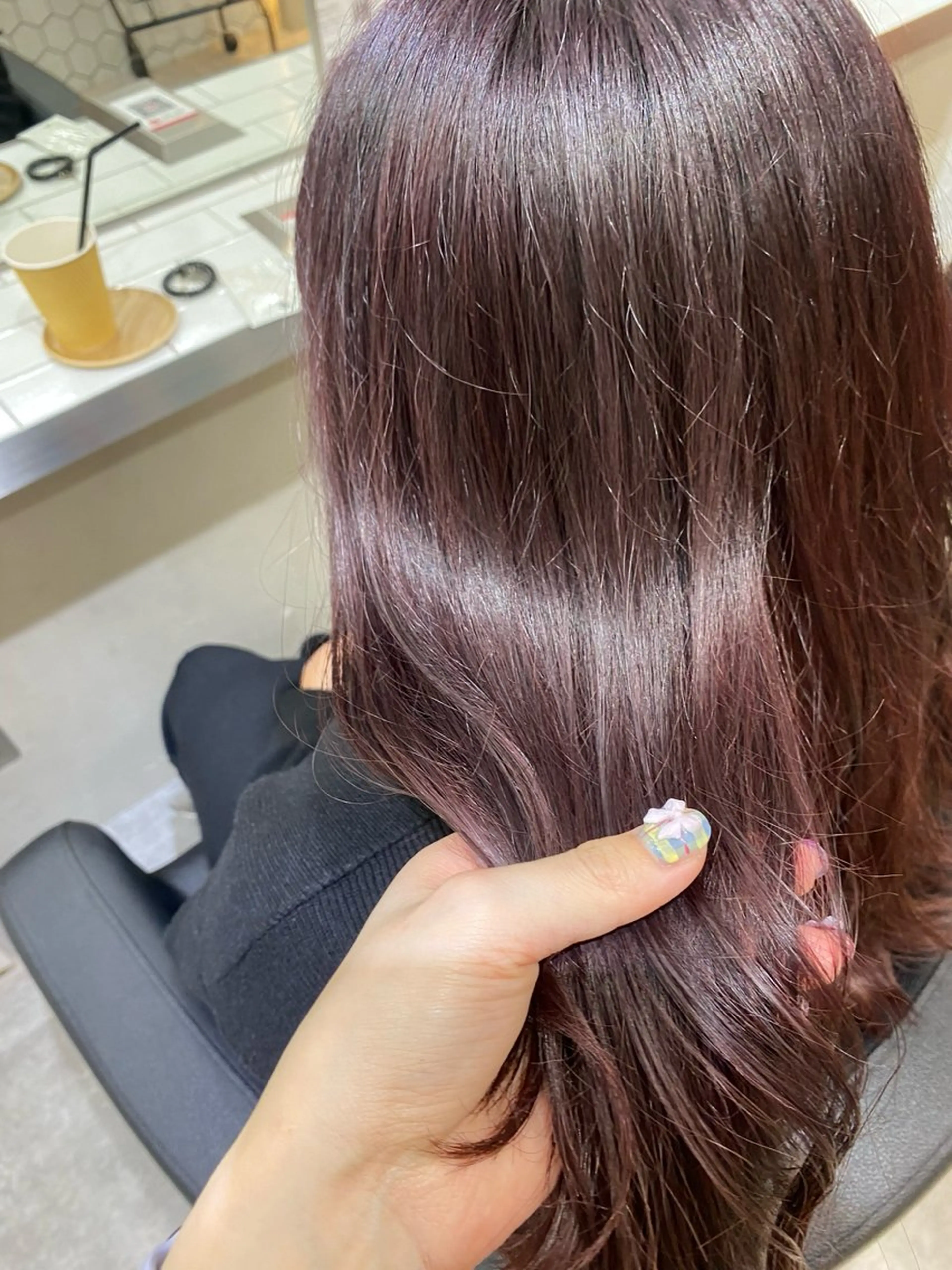 カラー ヘアカラー ヘッドスパ 銀座 キュアリスト/ nanaco🦔のヘアスタイル