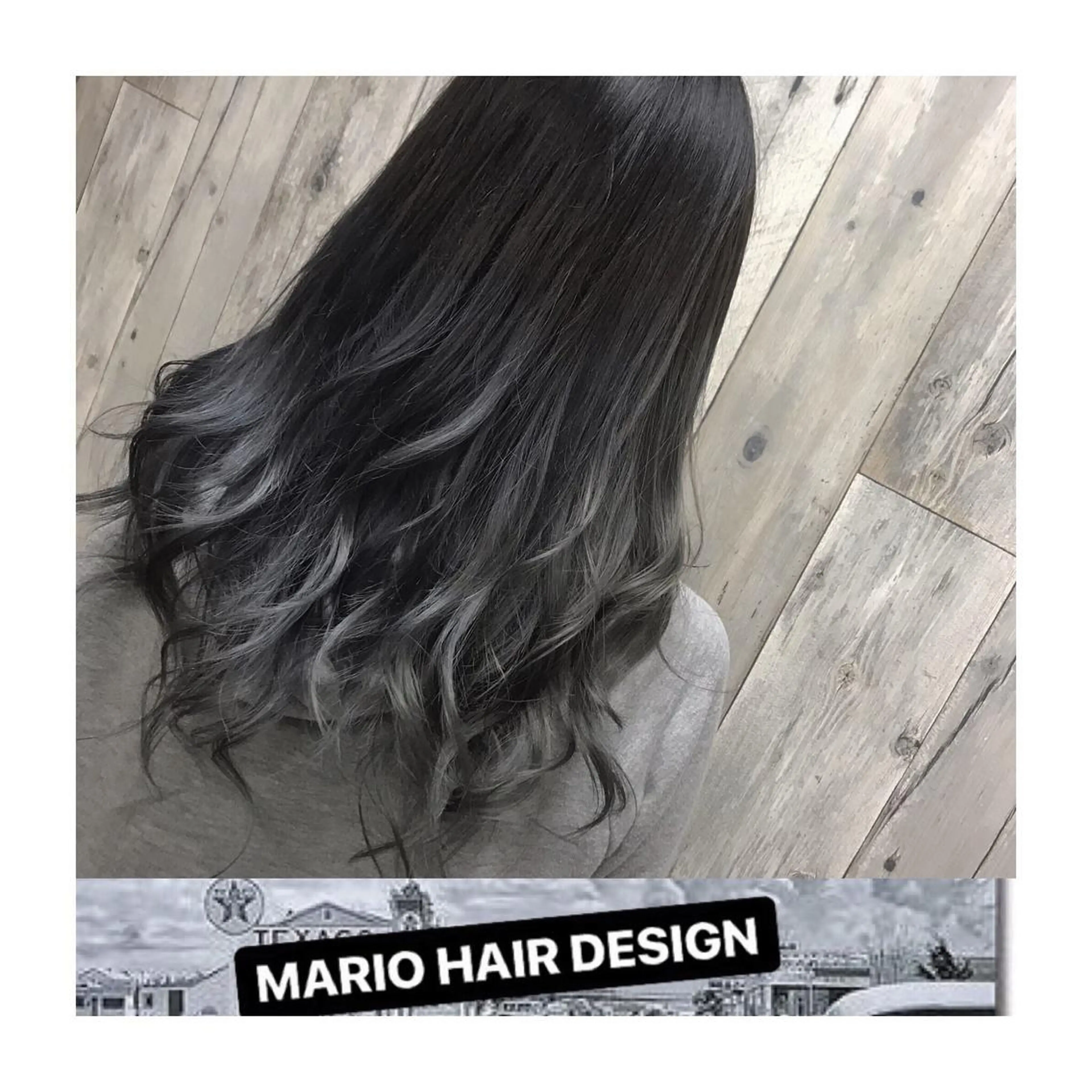 セミロング カラー パーマ ヘアアレンジ メンズ キッズ グラデーションカラー シルバー Forest. -髪質改善-のヘアスタイル