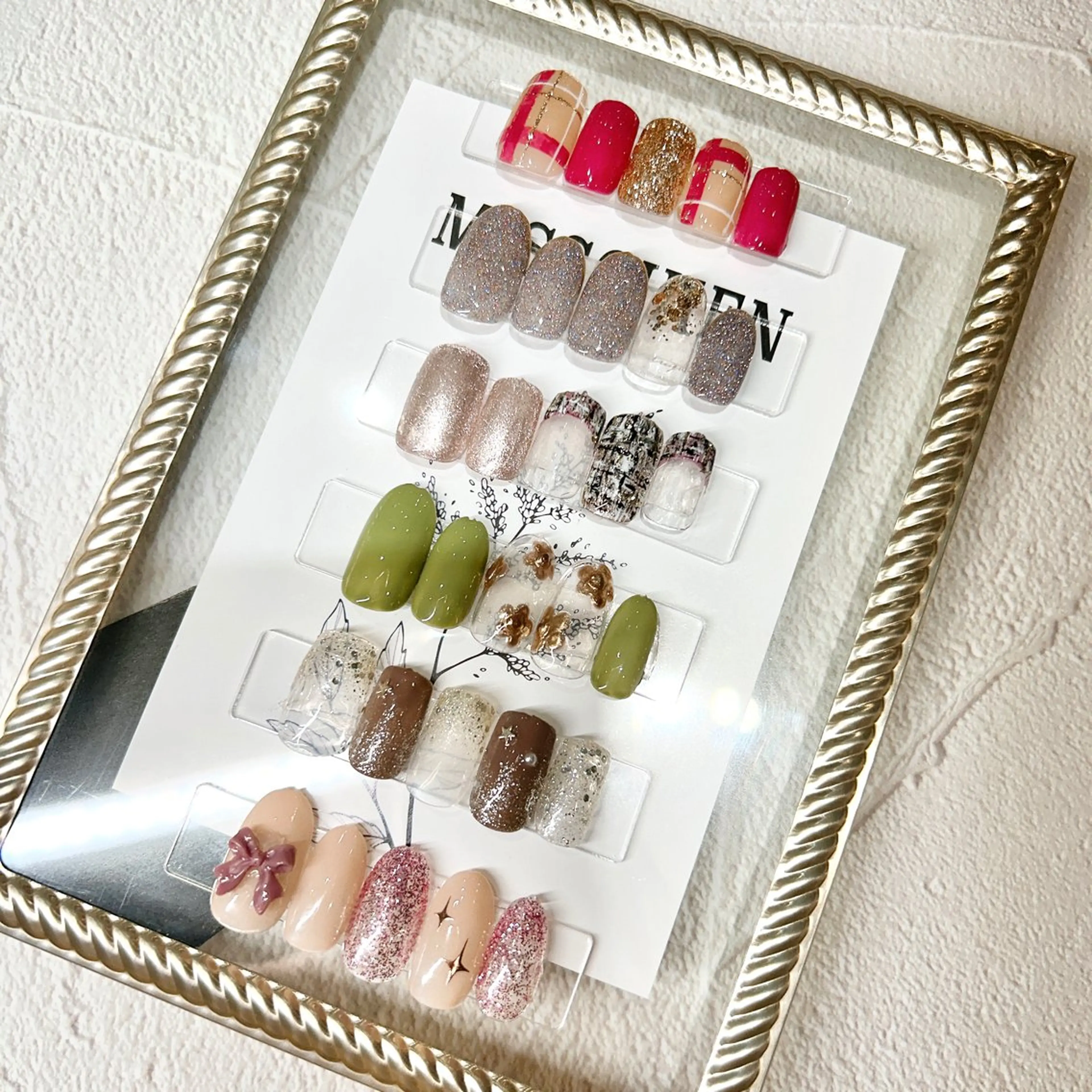 ネイル フラッシュネイル フレンチネイル キラキラネイル 韓国ネイル マグネットネイル ハンドネイル Kai  nail Mayukoのネイルデザイン