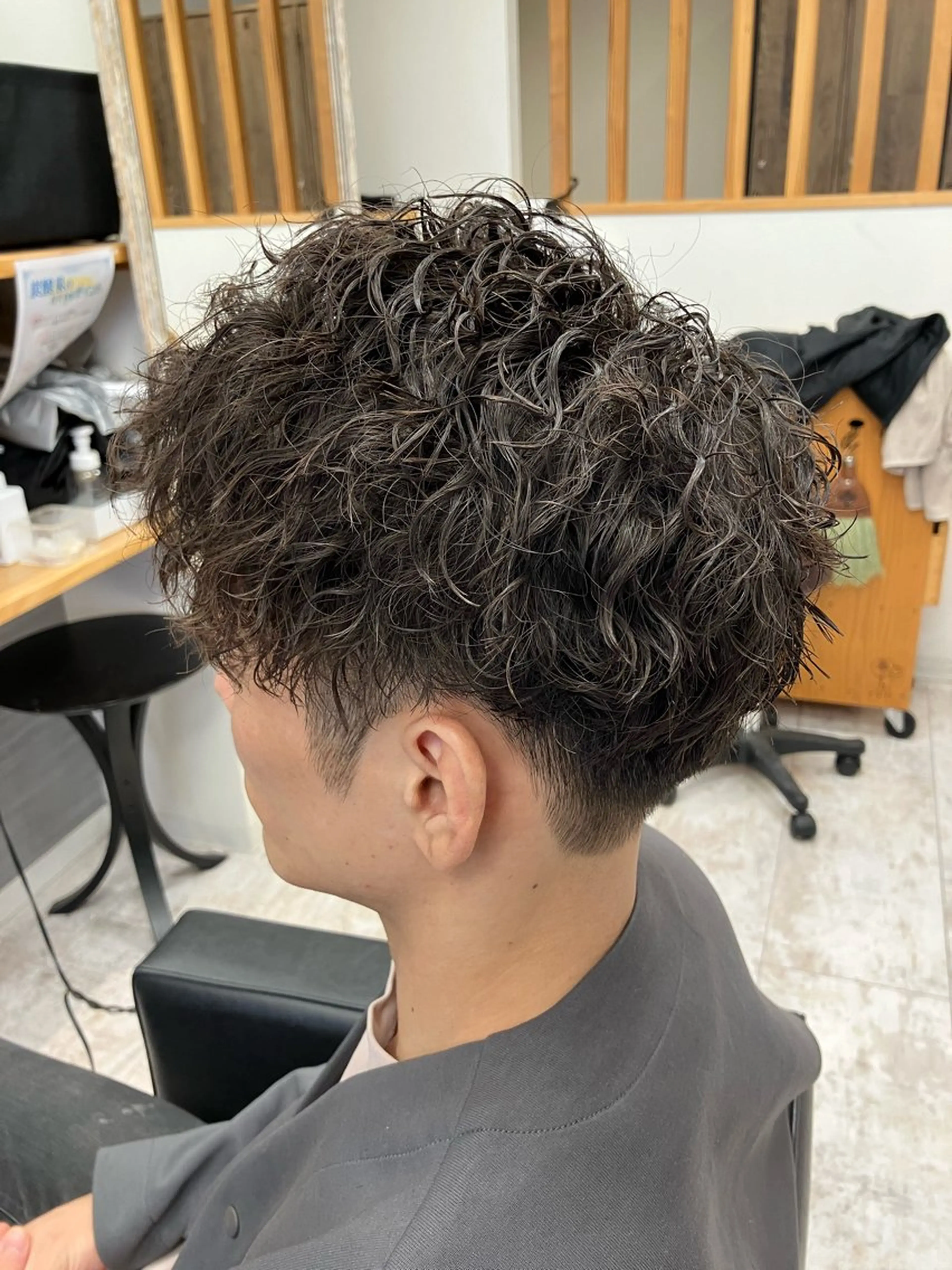 パーマ メンズ カット パーマ メンズ特化/パーマ/ フェードWATARUのヘアスタイル