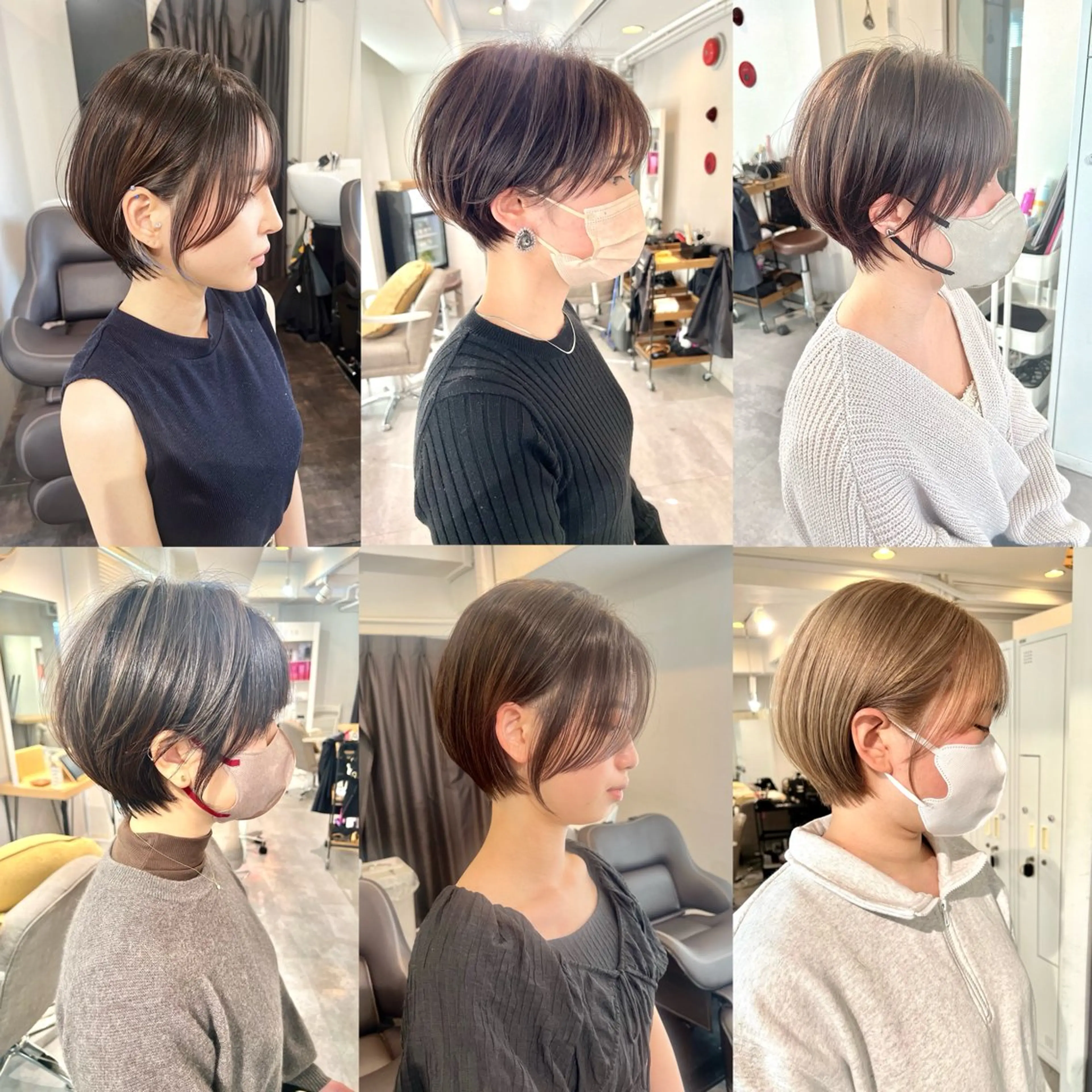 ショート レイヤー×縮毛矯正 深見 拓のヘアスタイル