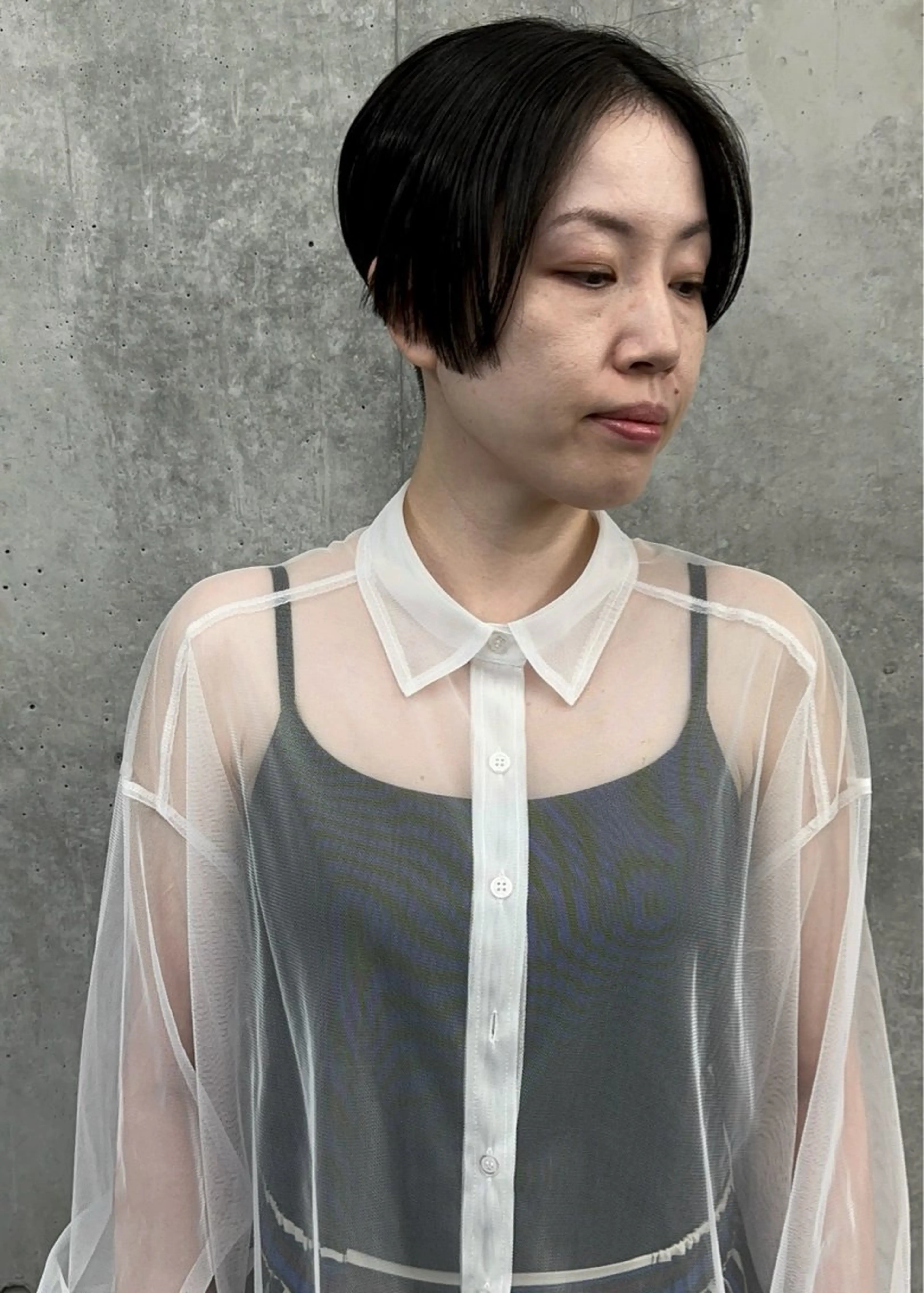 ショート ショートボブ ボブ ショートヘア 縮毛矯正 とうい/パーマボブ/ くせ毛/丸みボブのヘアスタイル
