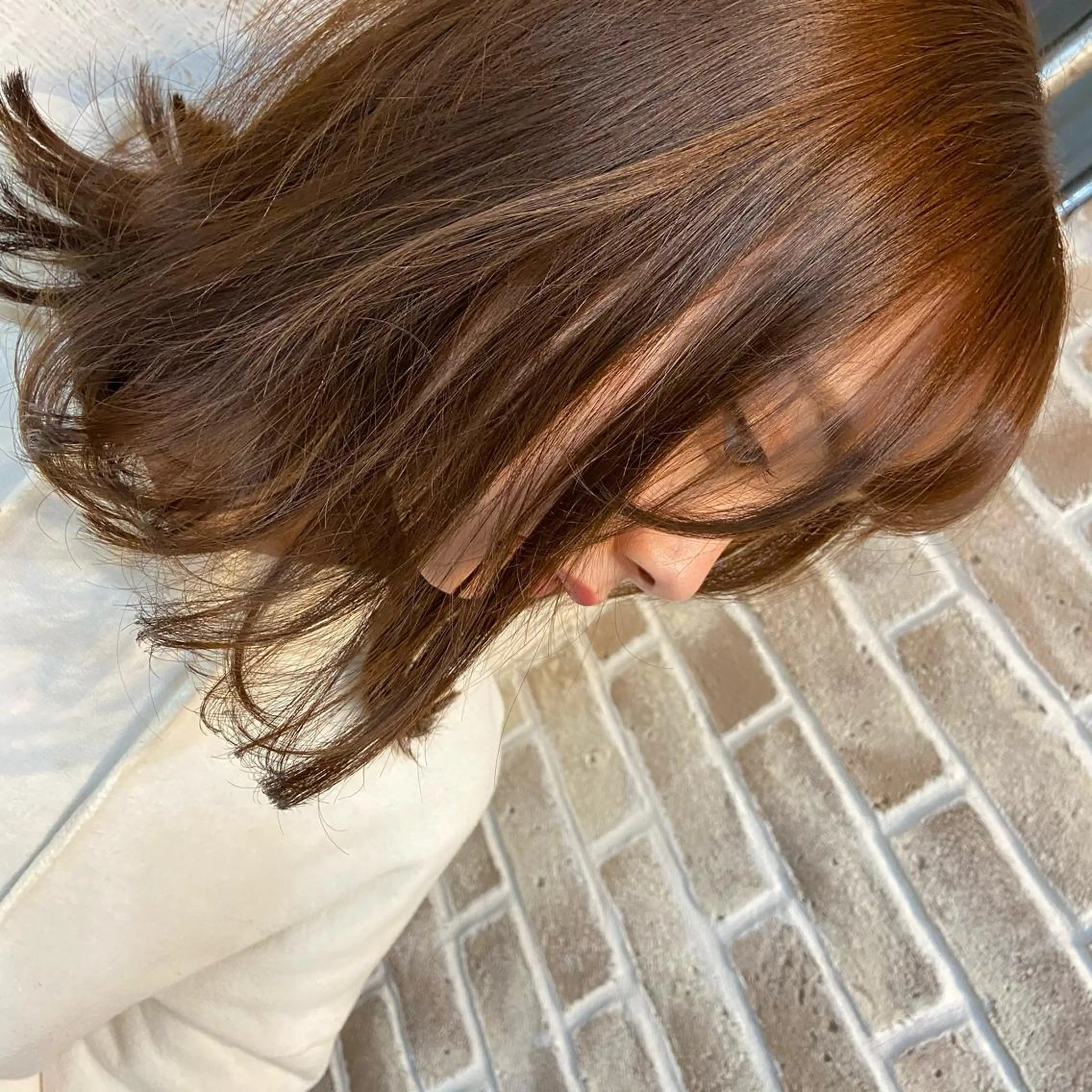 ミディアム カラー ヘアカラー RuBell所属・川崎 かなでのヘアスタイル