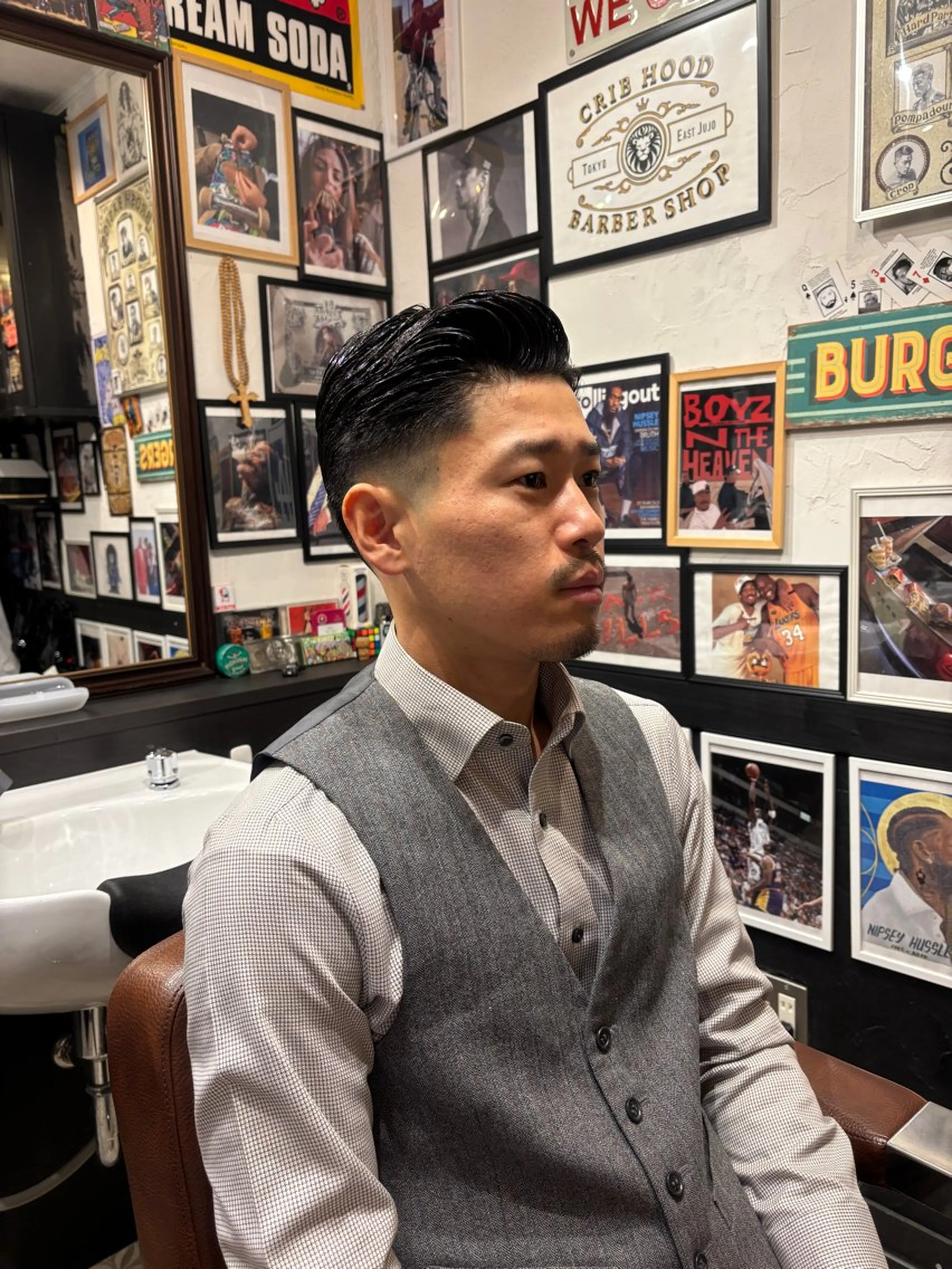 ショート メンズ フェードカット CribHoodbarbershop所属・白井 昇太のヘアスタイル