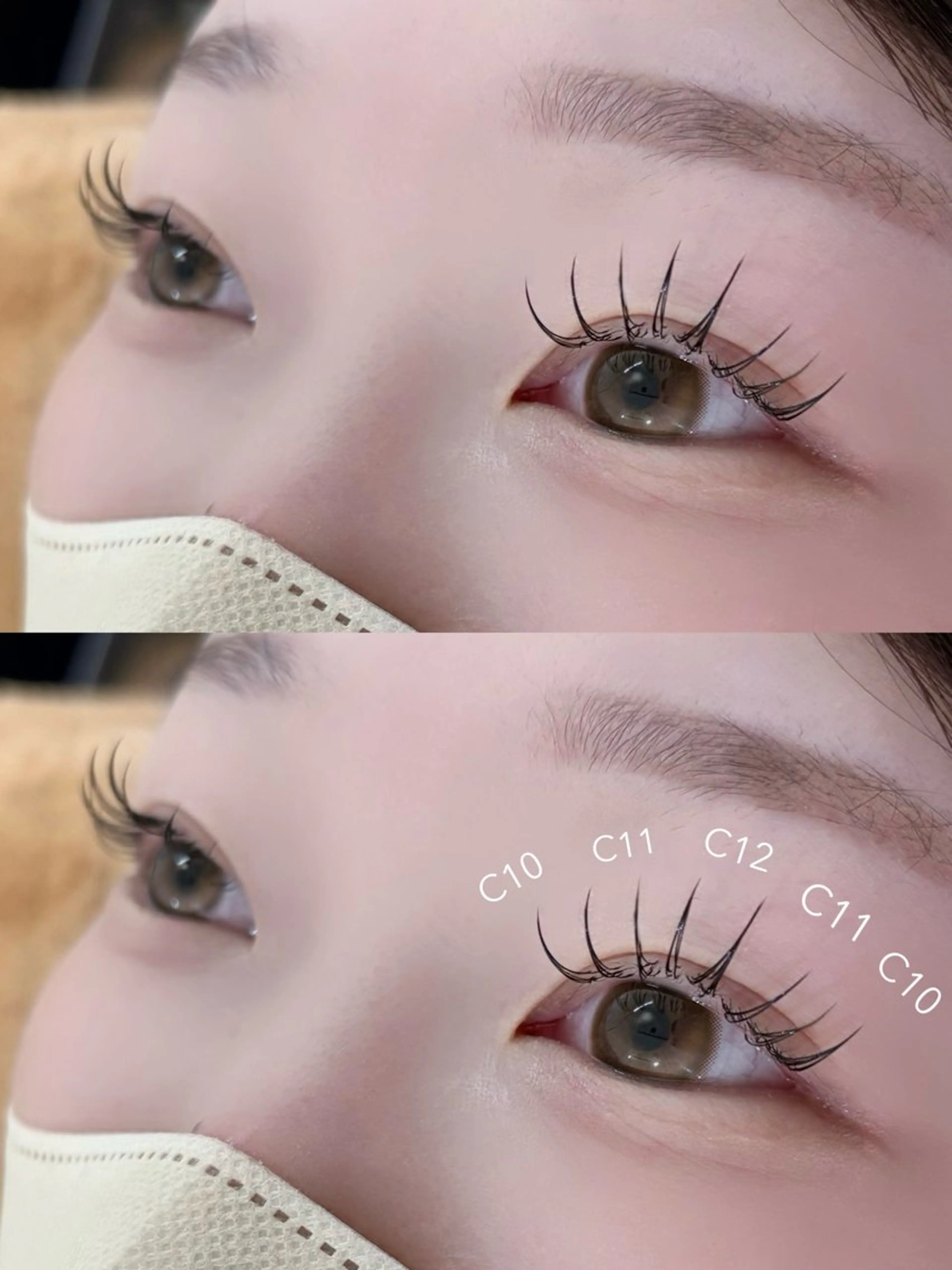 マツエク・マツパ キュート フラットラッシュ マツエク LUNELLA☾ ໋ SANKAのマツエク・マツパデザイン