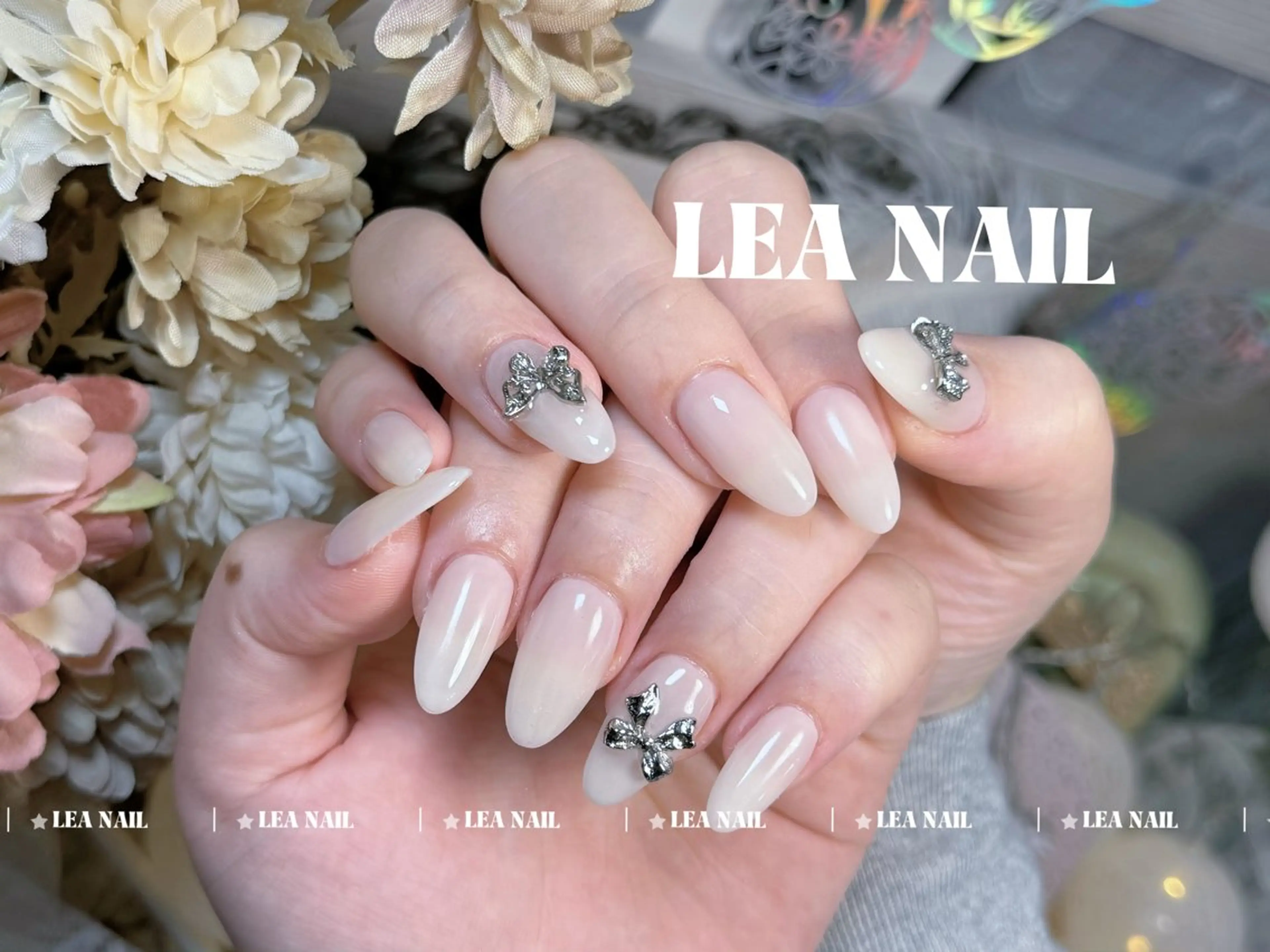 ネイル チークネイル フラッシュネイル フットネイル フレンチネイル ジェルネイル ハンドネイル Luxe Nail Salonのネイルデザイン